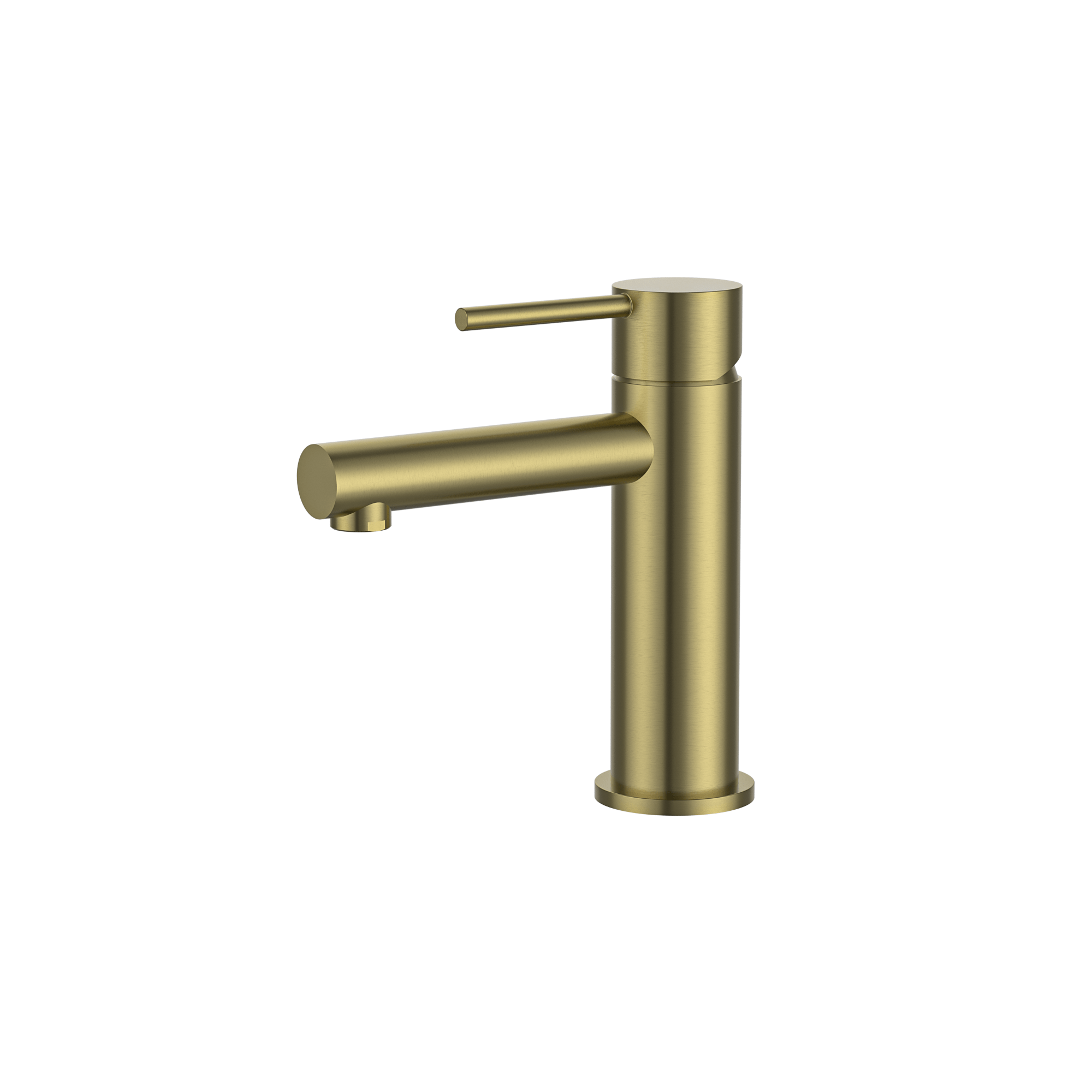 MELA - RONDO Basin Mixer Brushed BrassTapware – available at Bathroom City Perth