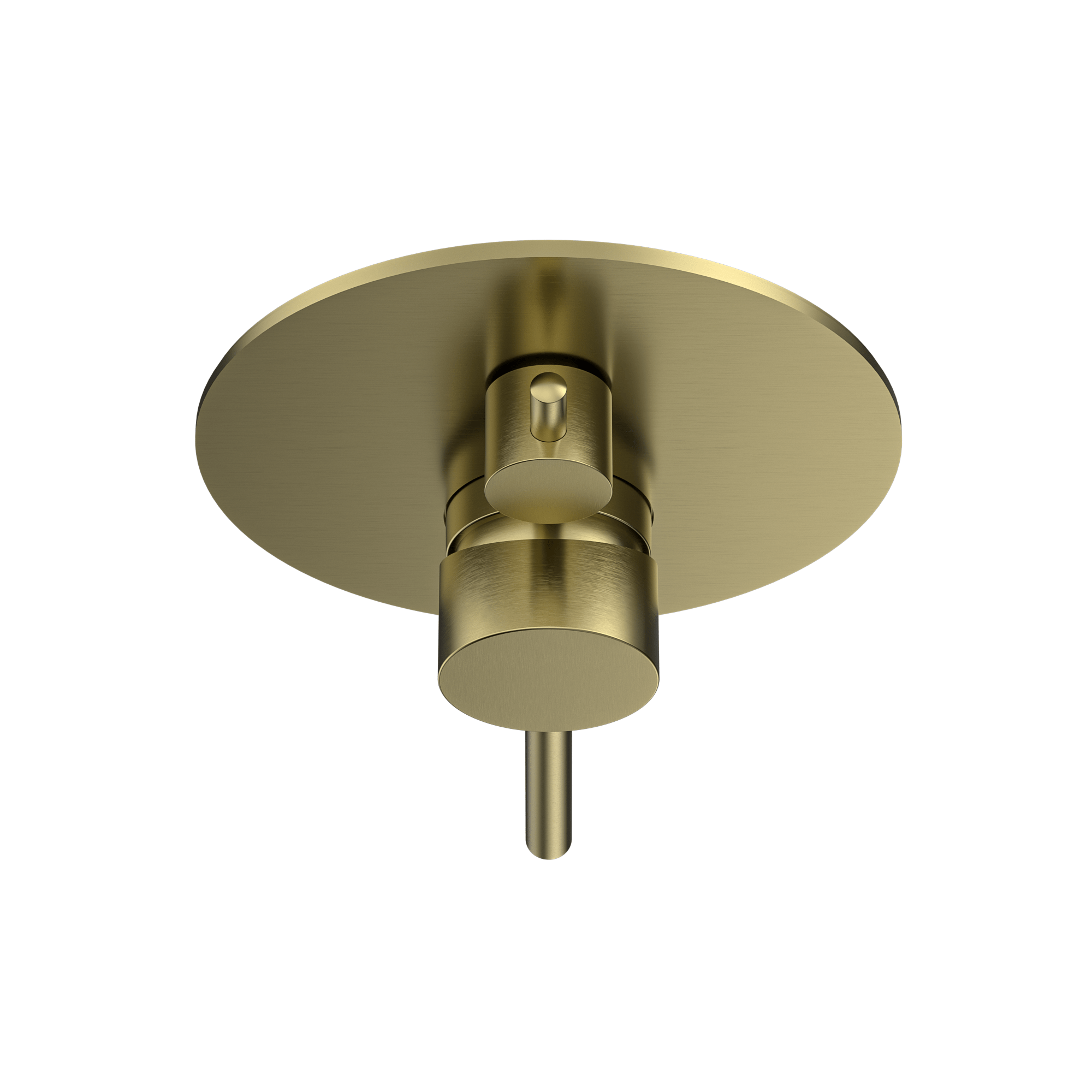 MELA - RONDO Shower/Bath Wall Mixer with Diverter Brushed BrassTapware – available at Bathroom City Perth
