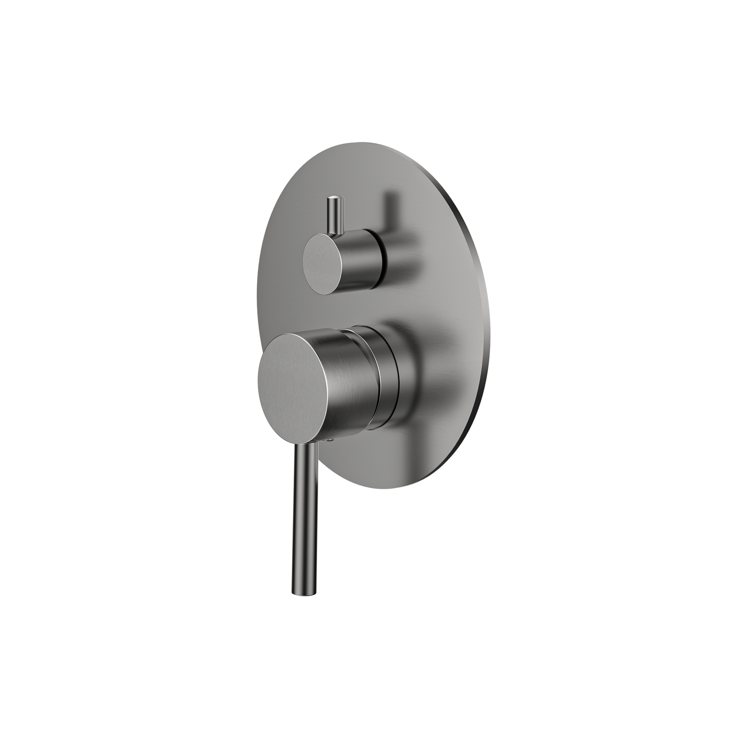 MELA - RONDO Shower/Bath Wall Mixer with Diverter Brushed NickelTapware – available at Bathroom City Perth