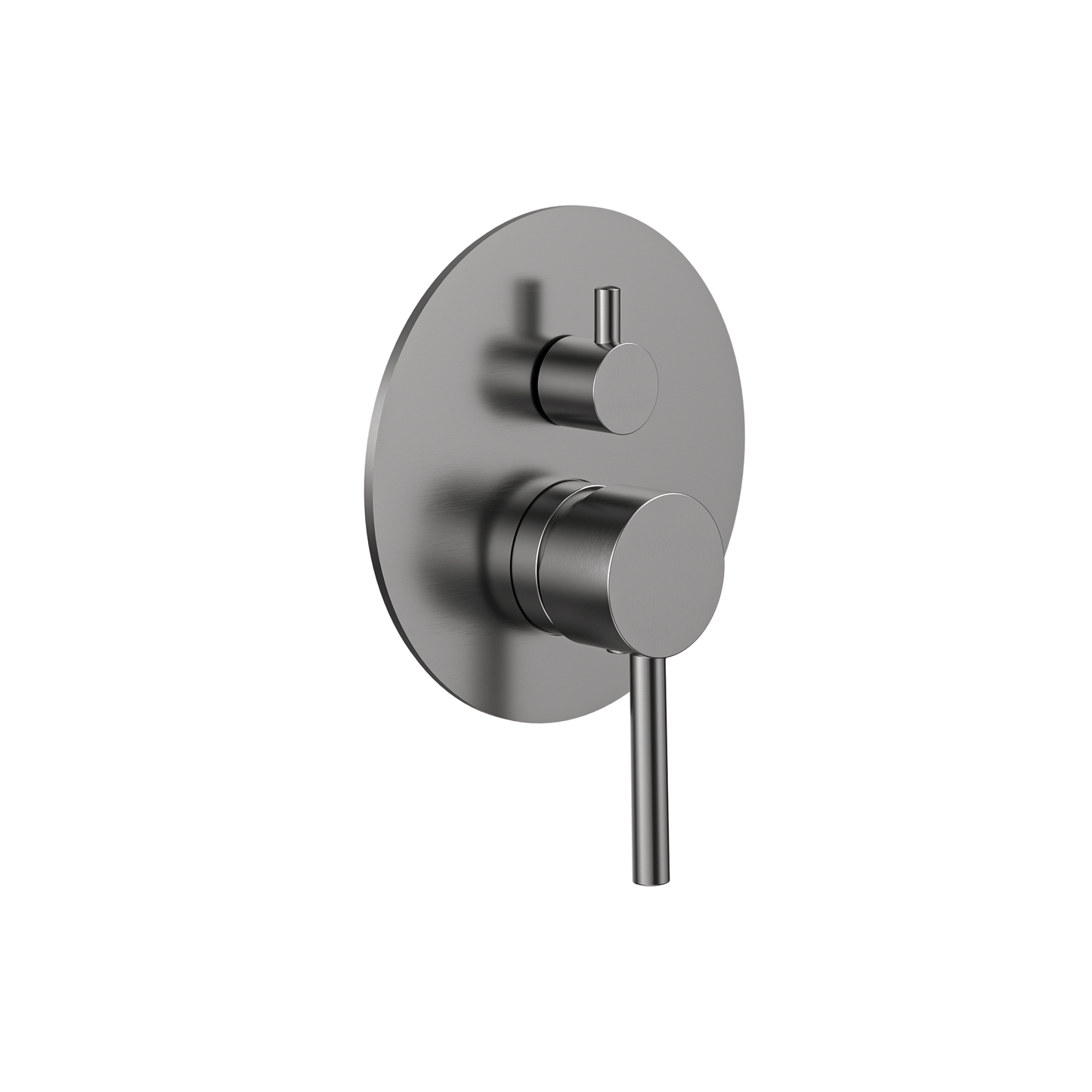 MELA - RONDO Shower/Bath Wall Mixer with Diverter Brushed NickelTapware – available at Bathroom City Perth