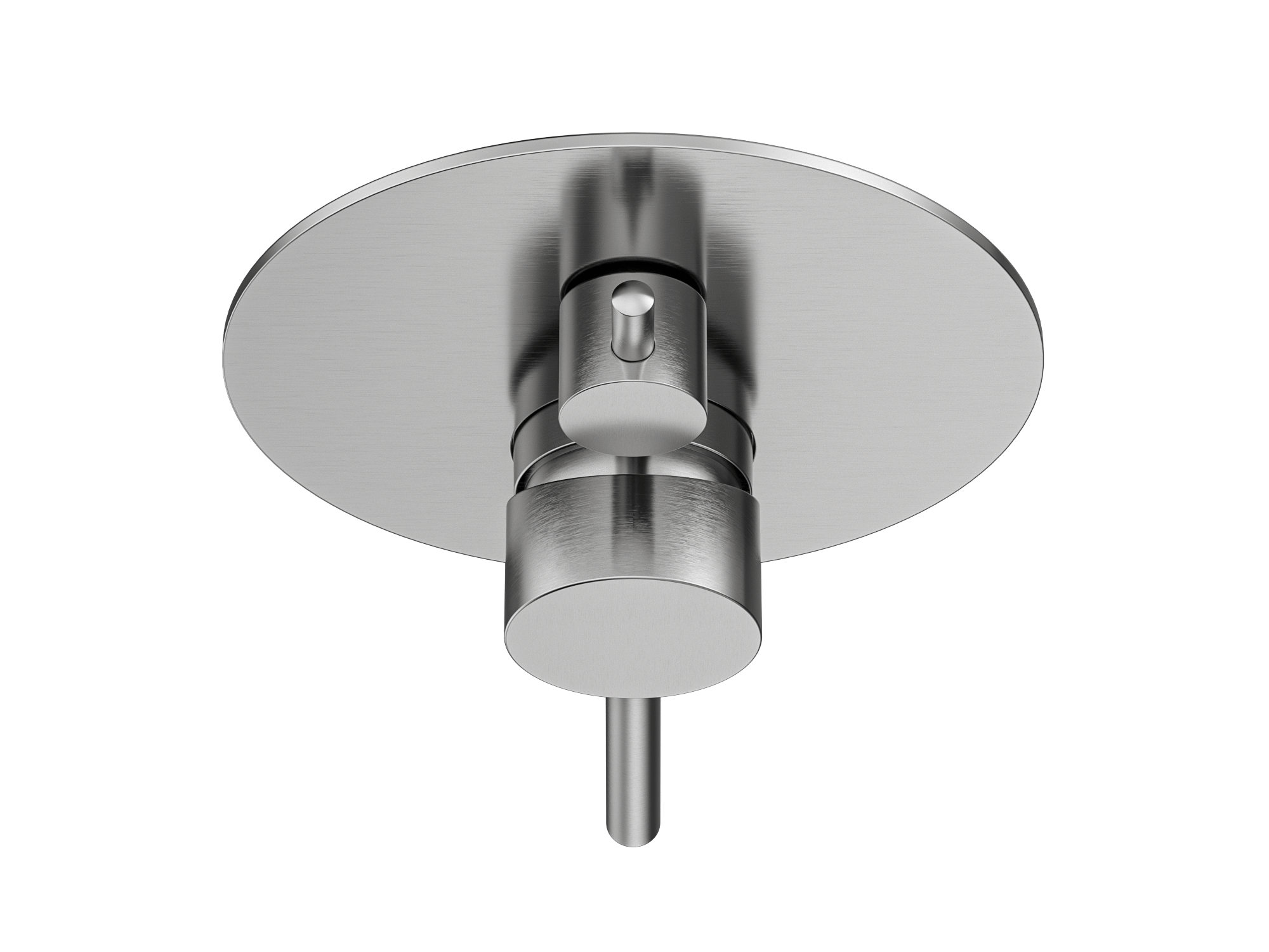MELA - RONDO Shower/Bath Wall Mixer with Diverter Brushed Nickel - Tapware - from our - MELA - supplier–available at Bathroom City Perth