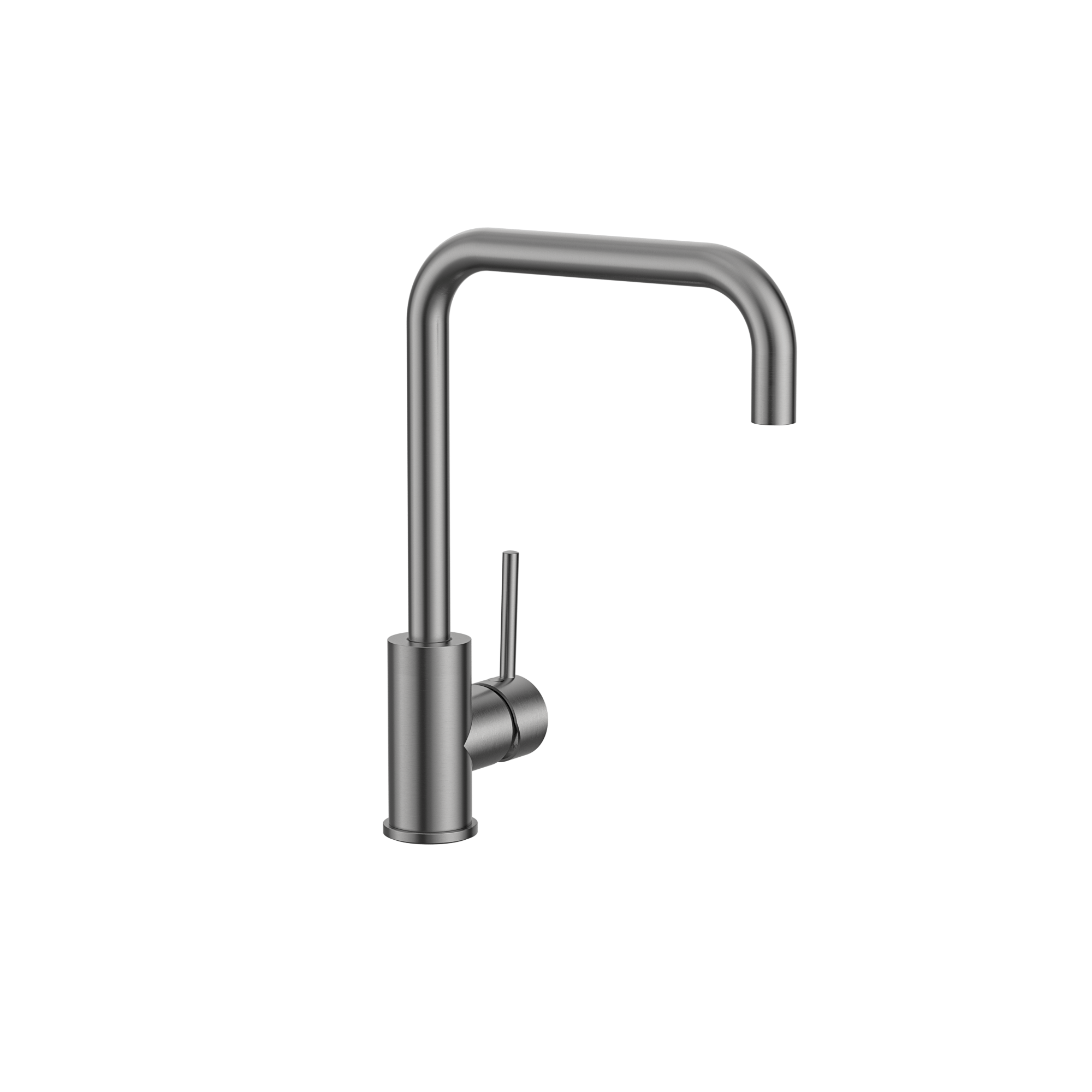MELA - RONDO Square Gooseneck Sink Mixer Brushed NickelTapware – available at Bathroom City Perth