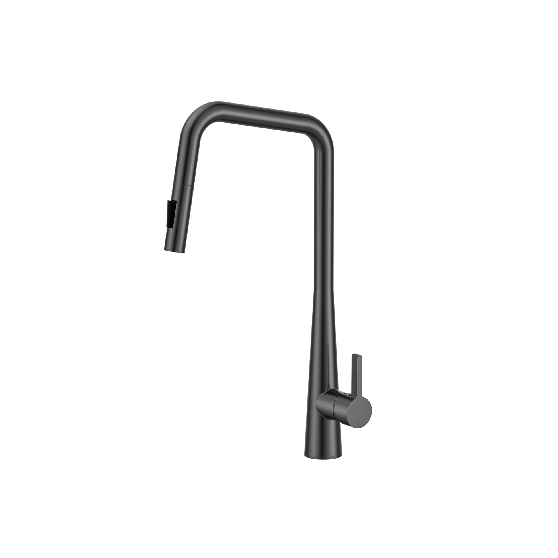 MELA - RONDO Square Kitchen Pull Out Mixer Gun MetalTapware – available at Bathroom City Perth