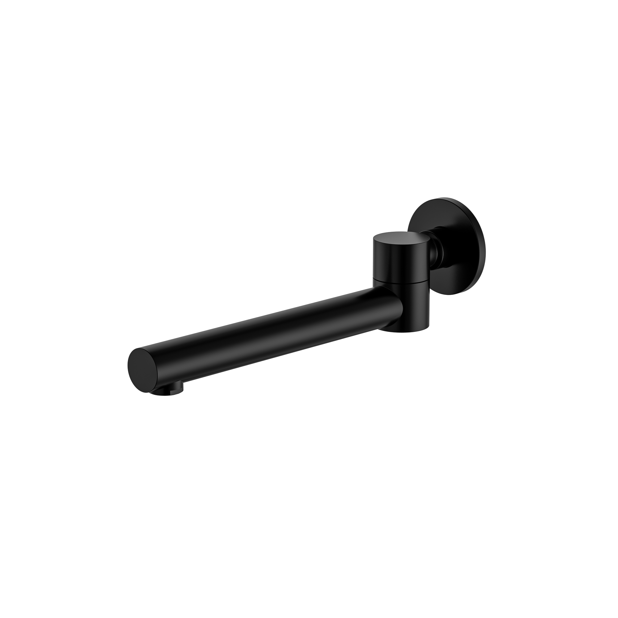 MELA - RONDO Swivel Wall Spout BlackTapware – available at Bathroom City Perth
