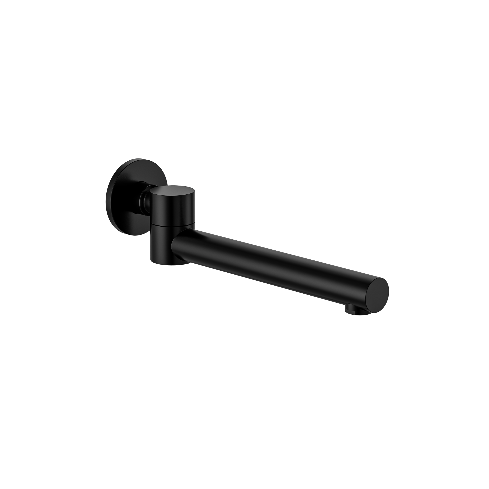 MELA - RONDO Swivel Wall Spout BlackTapware – available at Bathroom City Perth