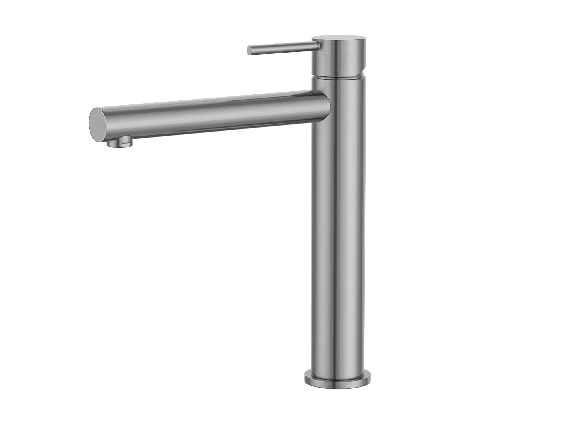 MELA - RONDO Tall Basin Mixer Brushed Nickel - Tapware - from our - MELA - supplier–available at Bathroom City Perth