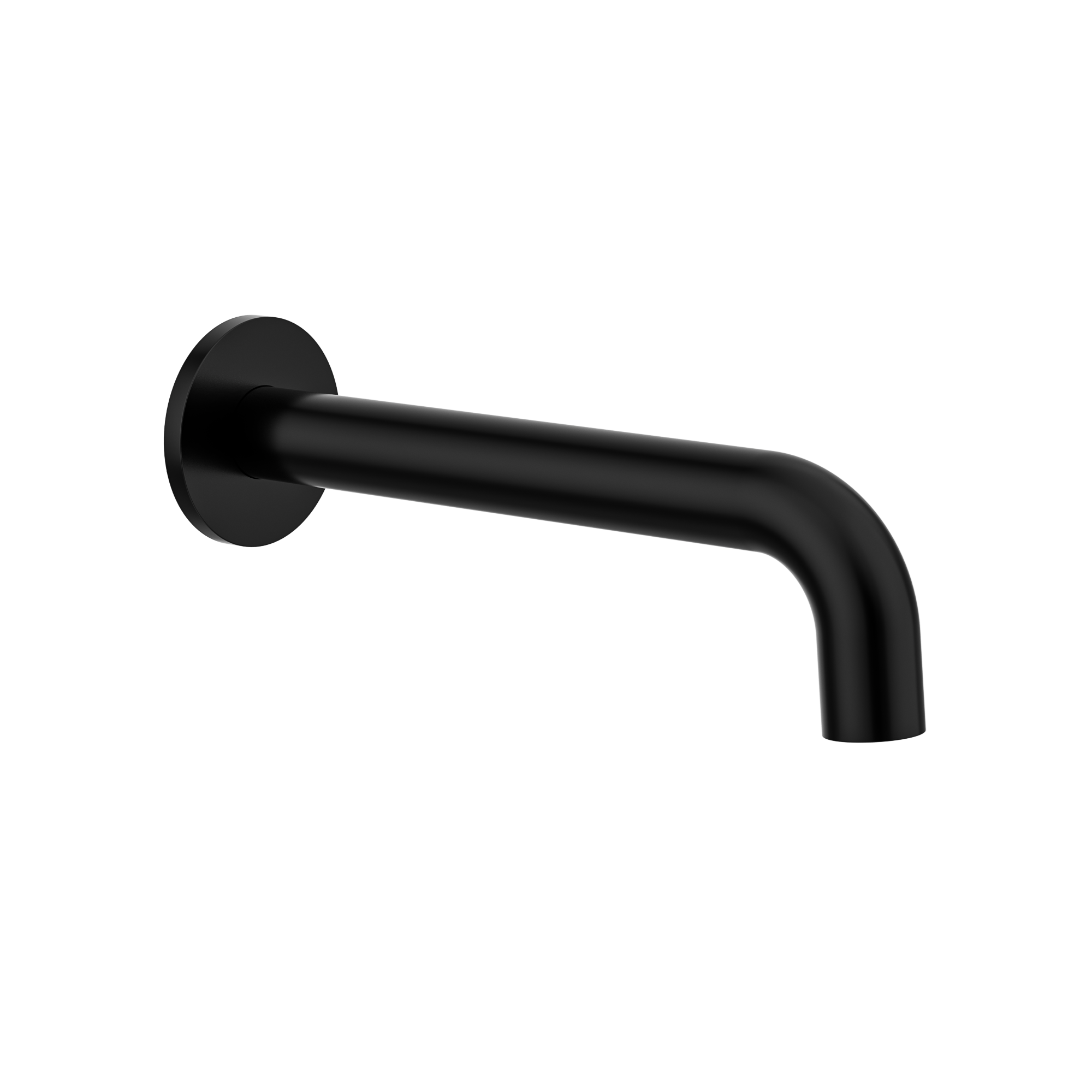 MELA - RONDO Wall Spout BlackTapware – available at Bathroom City Perth