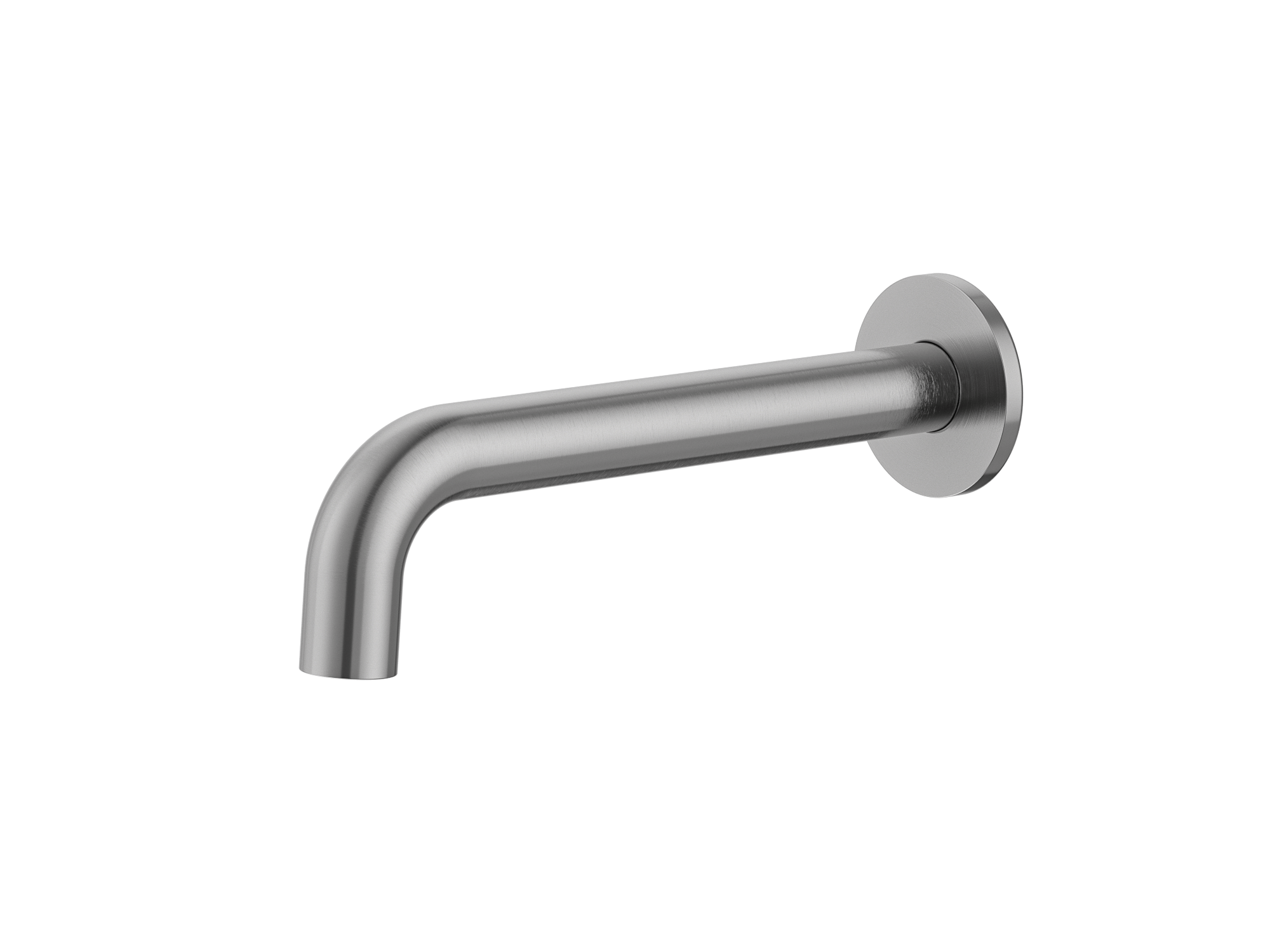 MELA - RONDO Wall Spout Brushed Nickel - Tapware - from our - MELA - supplier–available at Bathroom City Perth