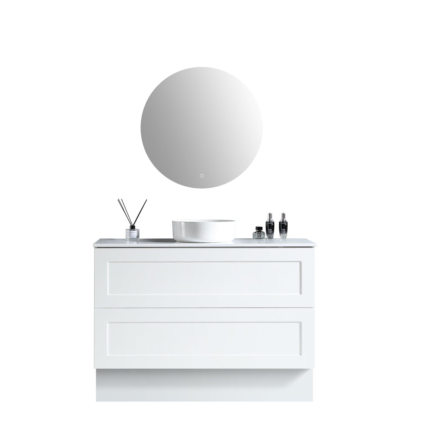 MELA - SHAKER 1200 Matt White Wall Hung Vanity with DrawersVanities – available at Bathroom City Perth