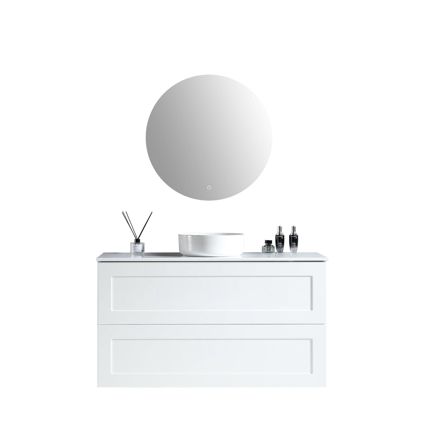 MELA - SHAKER 900 Matt White Wall Hung Vanity with DrawersVanitiesMELABathroom City from Mela – available at Bathroom City Perth