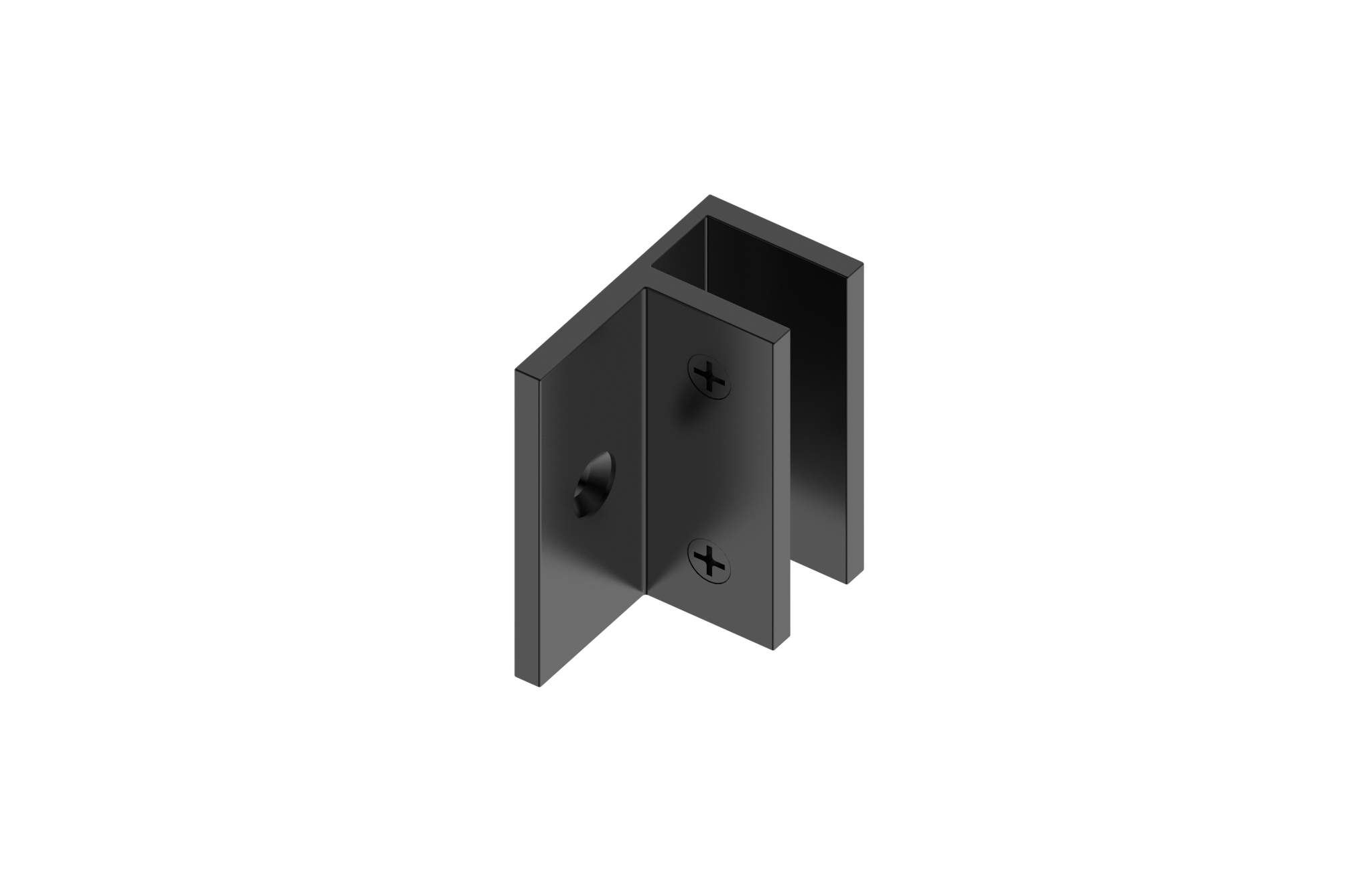 MELA - Shower L Brackets Matt Black Shower Screen Hardware from our MELA supplier – available at Bathroom City Perth