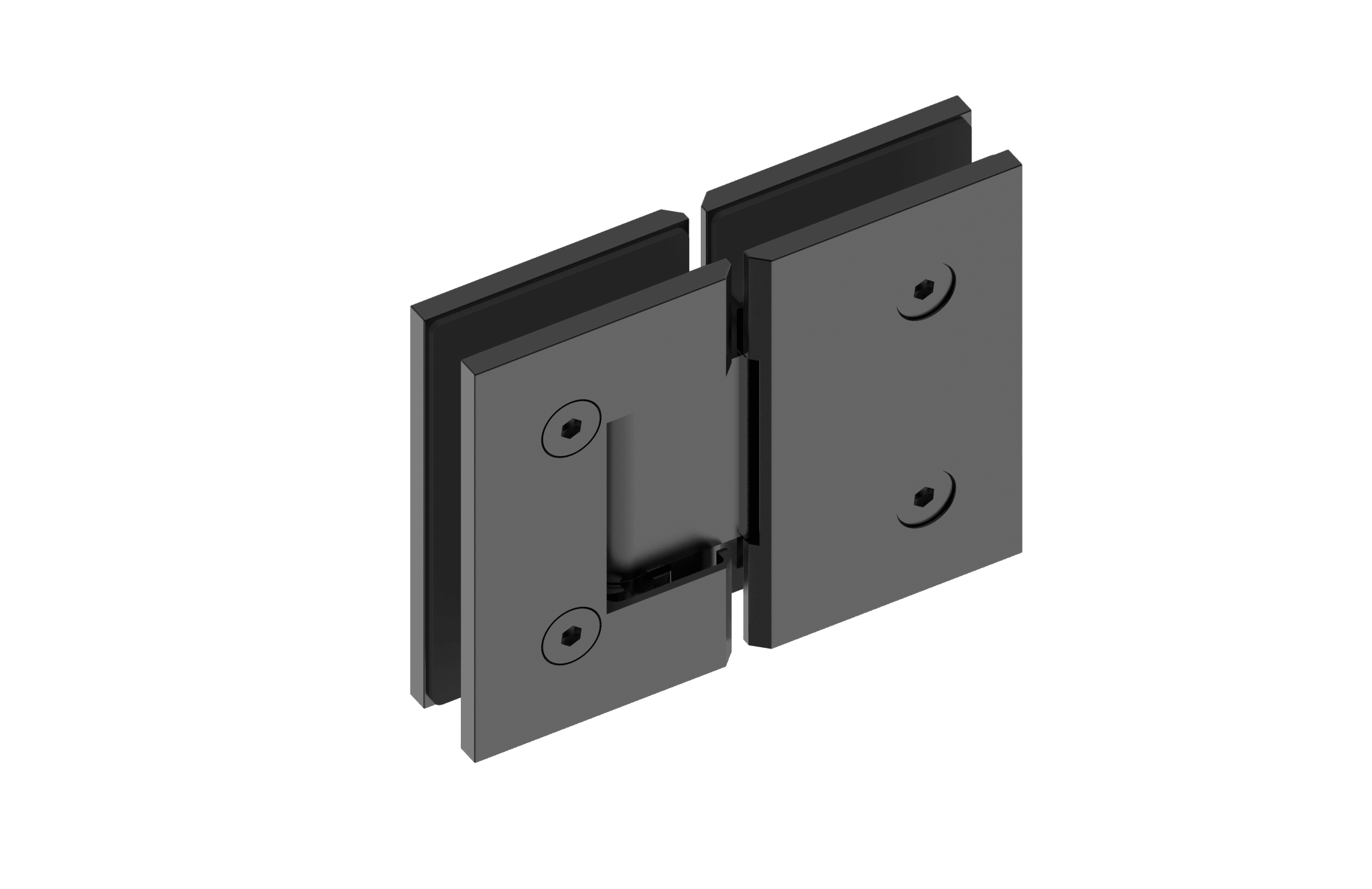 MELA - Shower Screen Hinge Black - Shower Screen Hardware - from our - MELA - supplier–available at Bathroom City Perth