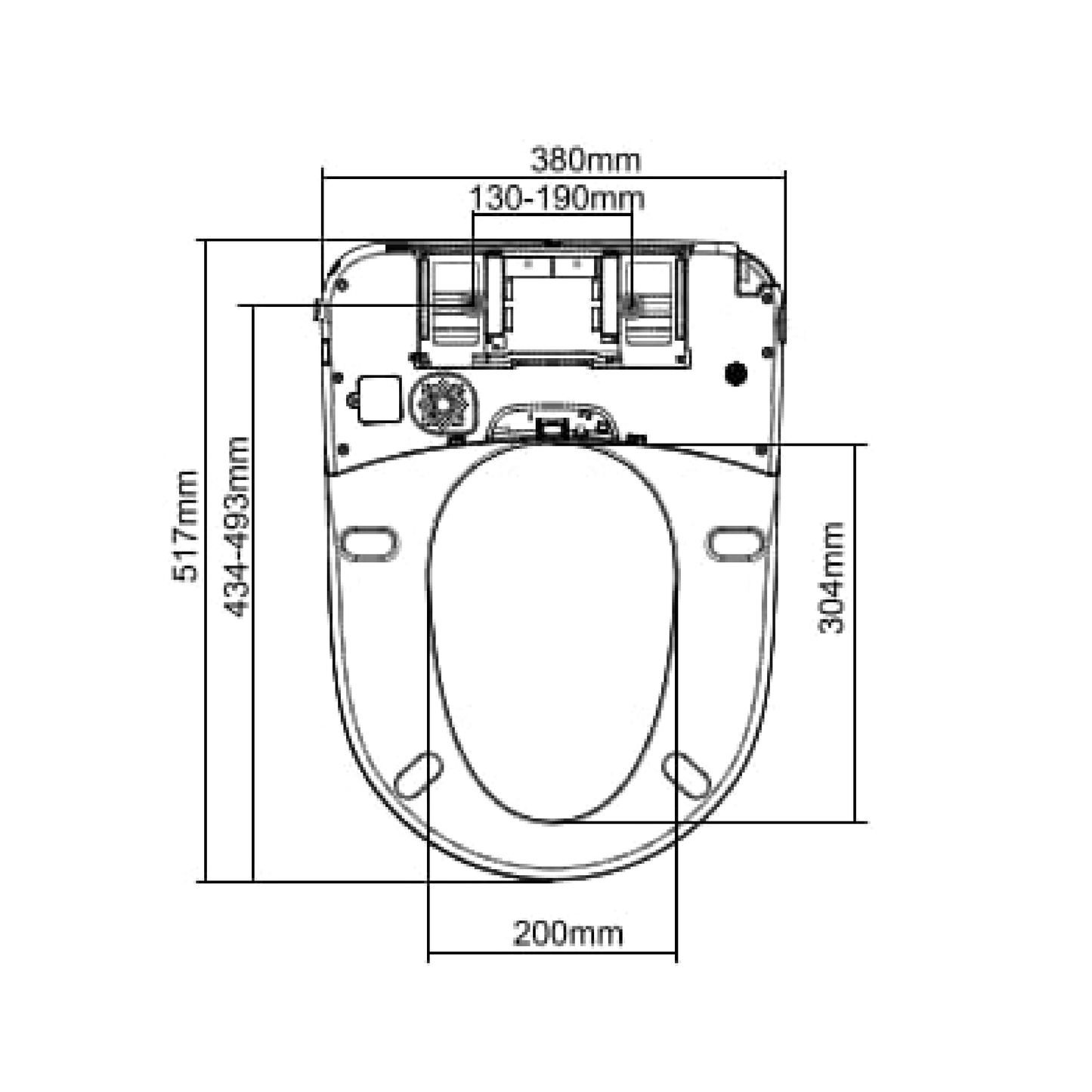 MELA - Smart Bidet Seat Separate - Toilets - from our - MELA - supplier–available at Bathroom City Perth