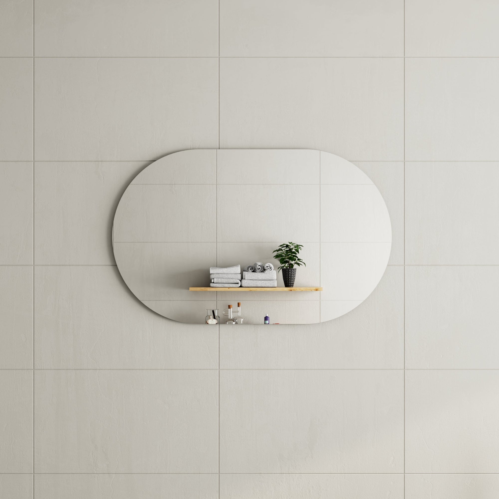 MELA - VERA 1200 Horizontal Oval MirrorMirror – available at Bathroom City Perth