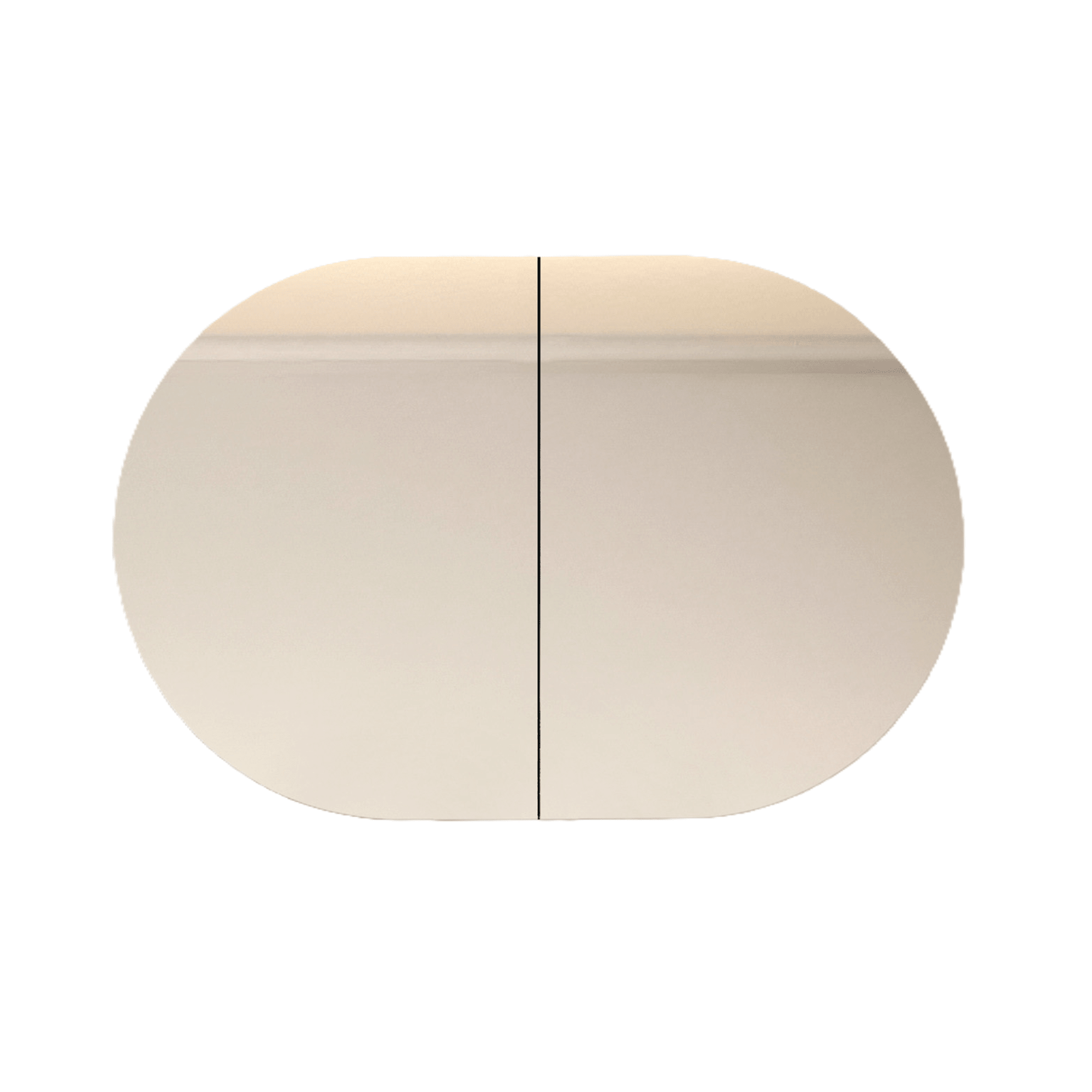 MELA - VERA 900 Horizontal Oval Mirror Cabinet - Mirror - from our - MELA - supplier–available at Bathroom City Perth