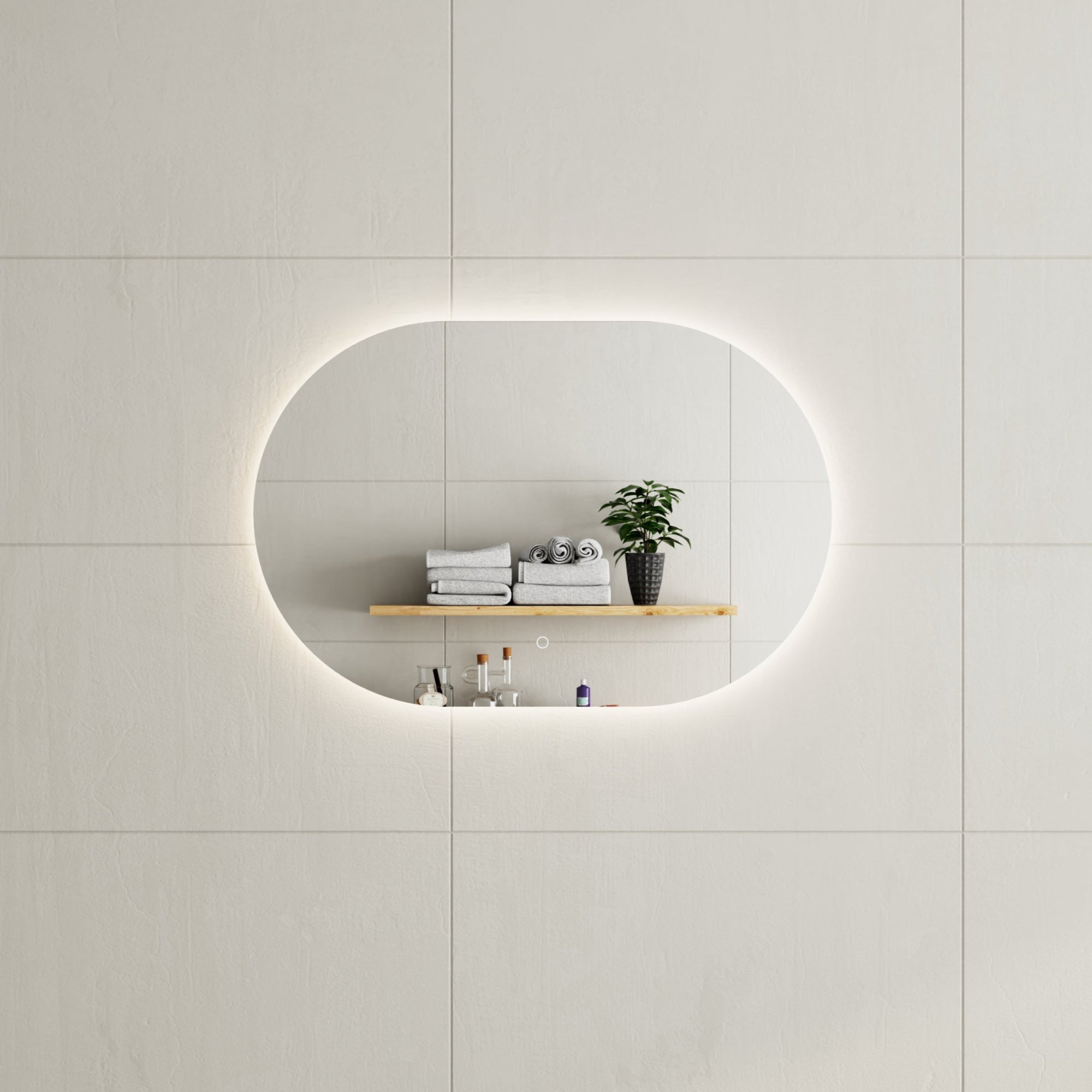 MELA - VERA 900 LED Horizontal Oval MirrorMirror – available at Bathroom City Perth