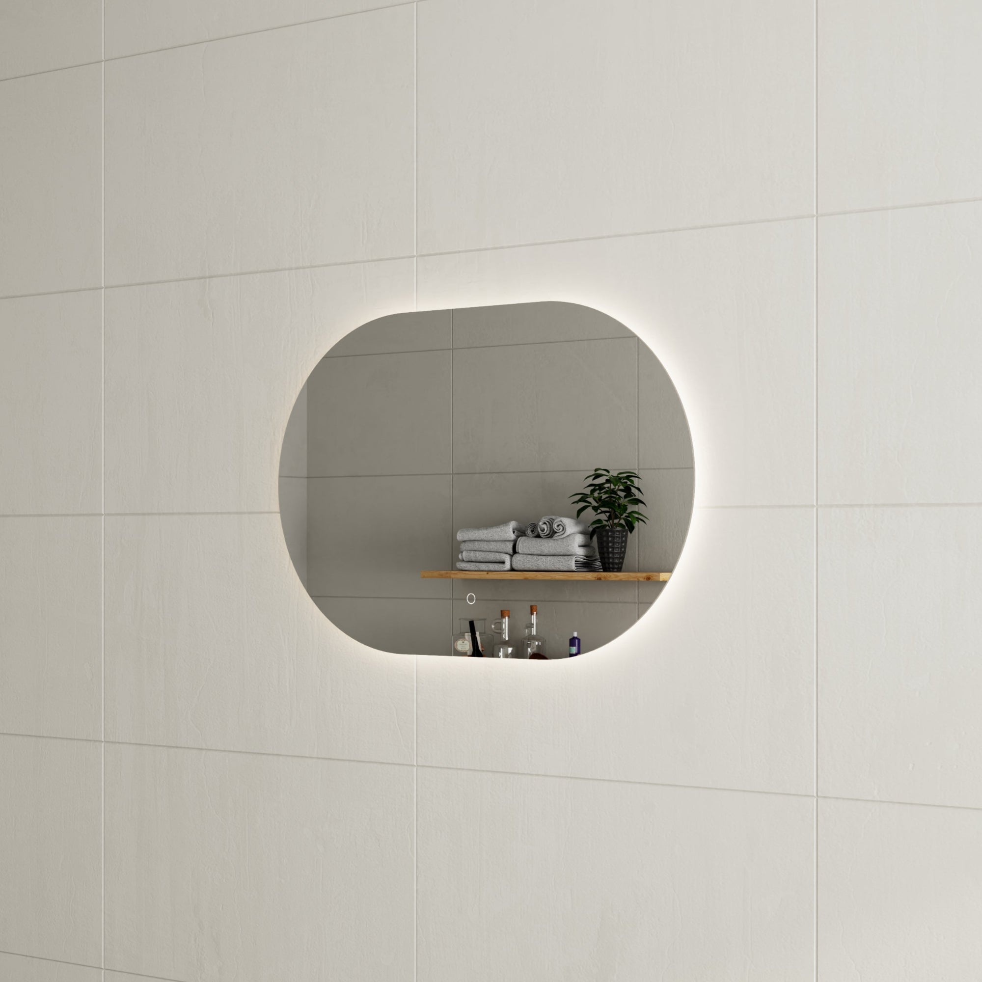 MELA - VERA 900 LED Horizontal Oval MirrorMirror – available at Bathroom City Perth