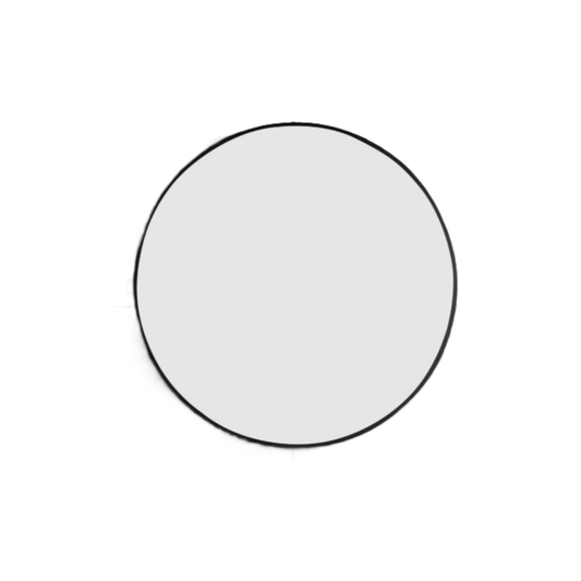 MELA - VINA 900 Round Mirror Black FrameMirror – available at Bathroom City Perth