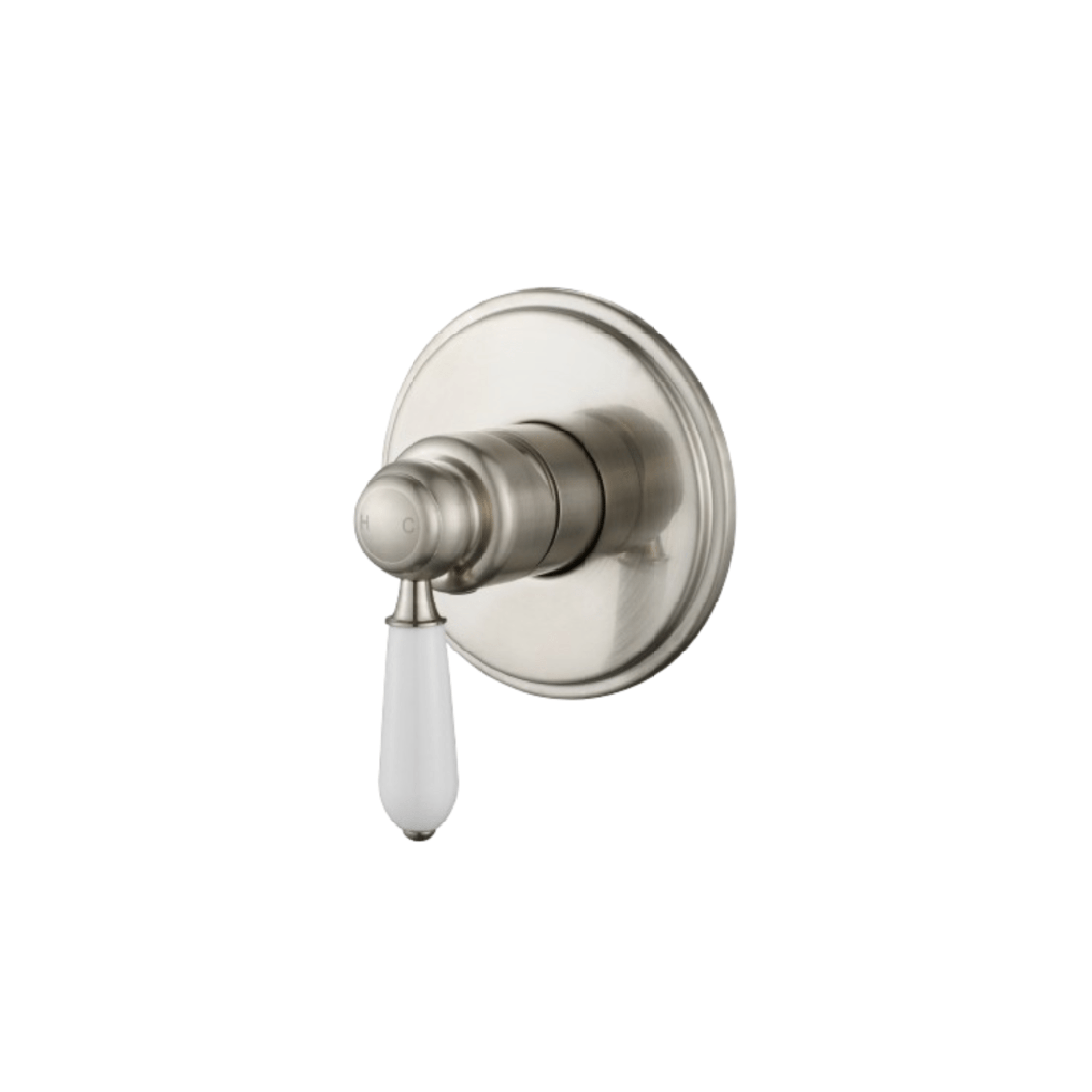 MODERN NATIONAL - BORDEAUX Shower Mixer Brushed NickelTapware – available at Bathroom City Perth