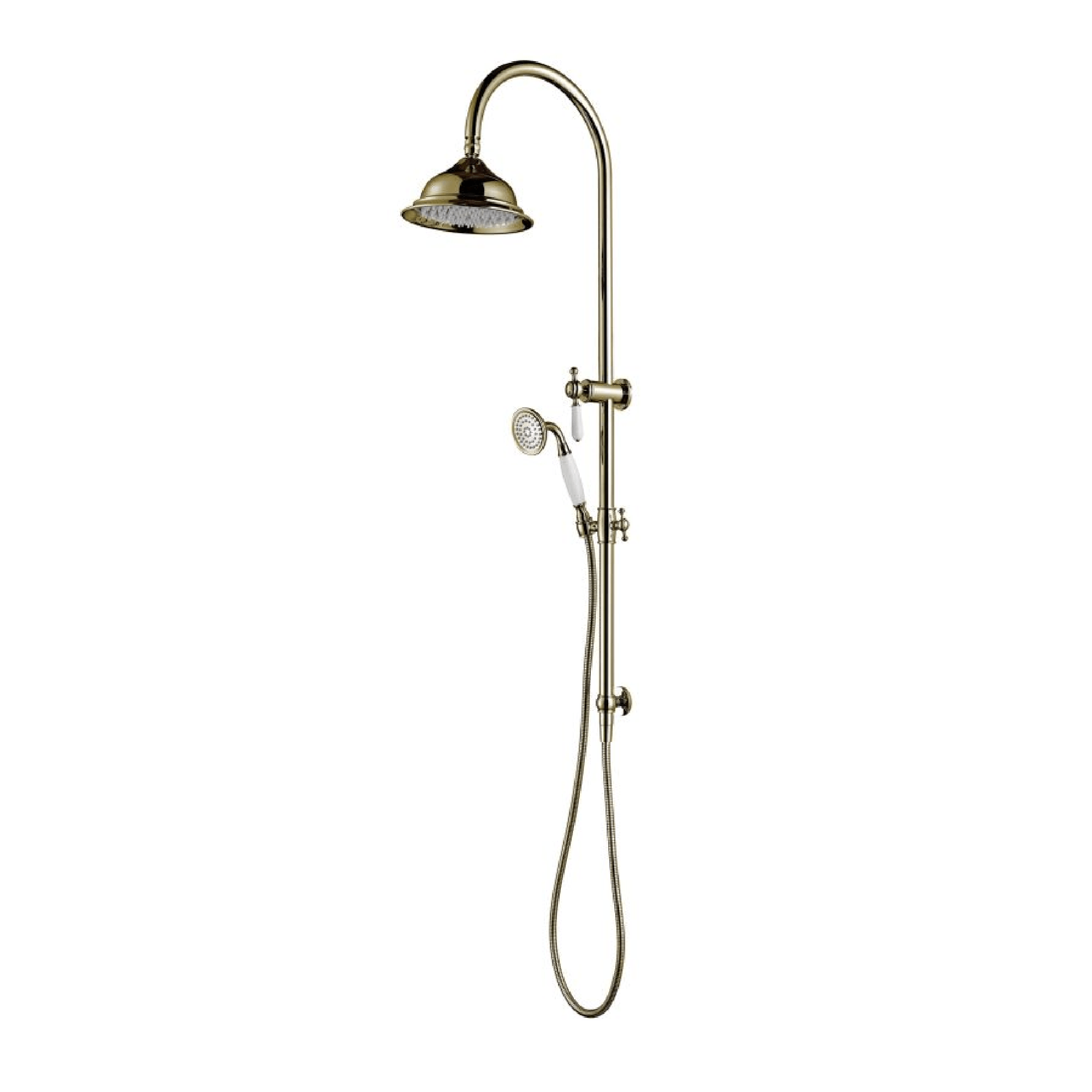 MODERN NATIONAL - BORDEAUX Twin Combo Shower Set with Rail Brushed Bronze - Tapware - from our - Modern National - supplier–available at Bathroom City Perth