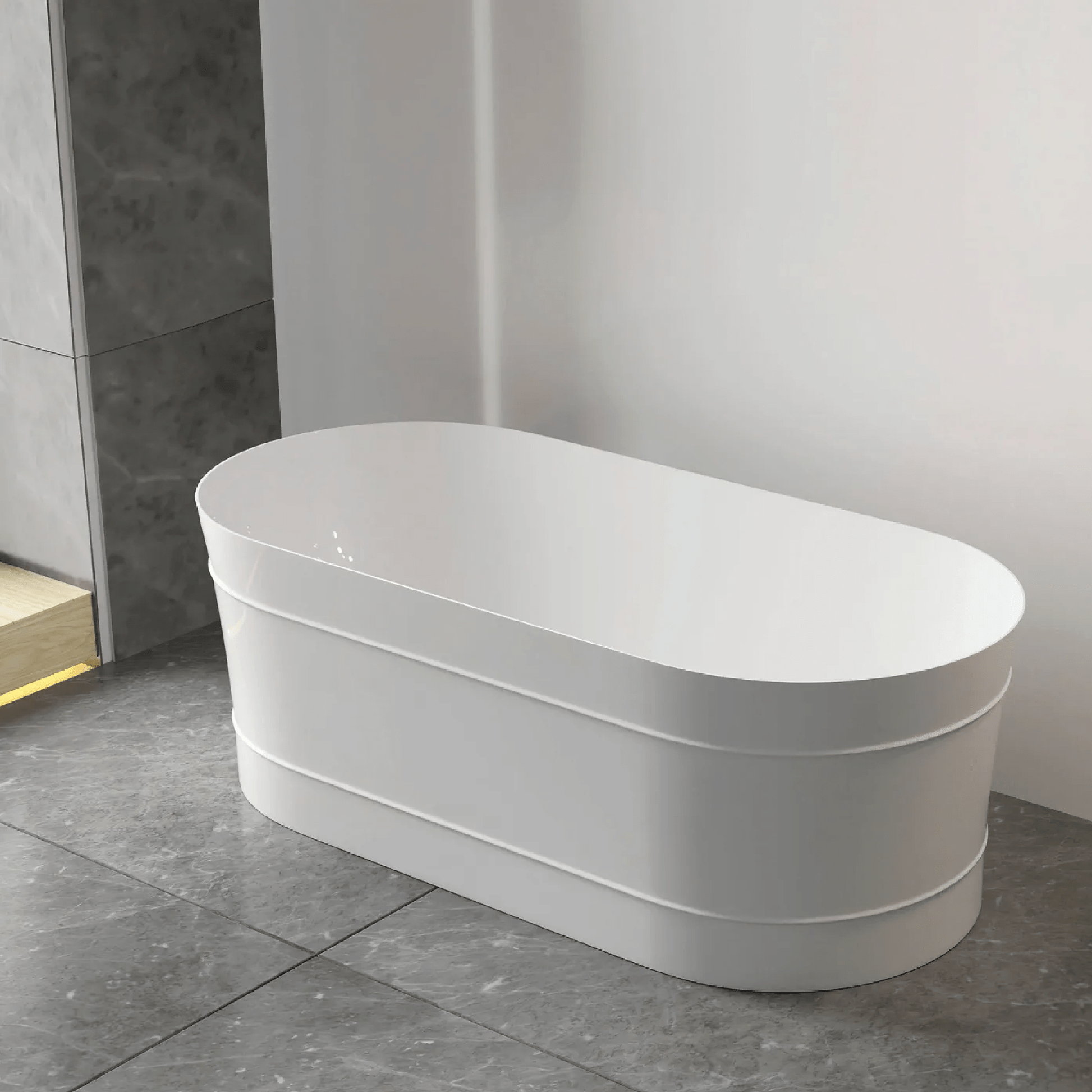 OTTI - Attica Bondi 1700 Gloss White Bath - Baths - from our - Otti - supplier–available at Bathroom City Perth