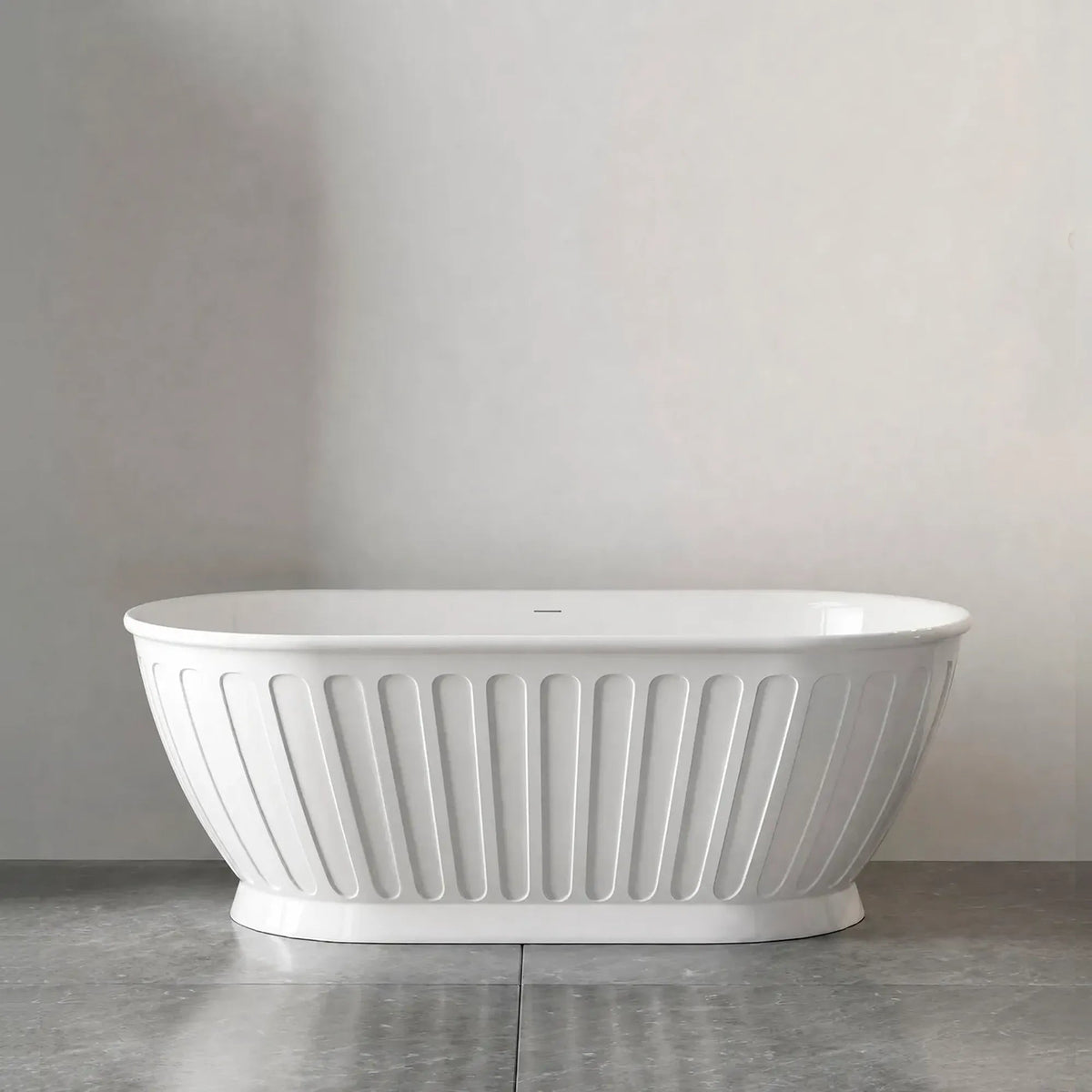 OTTI - Attica Kensington 1500 Gloss White Bath with Overflow-Baths-from our-Otti-supplier–available at Bathroom City Perth