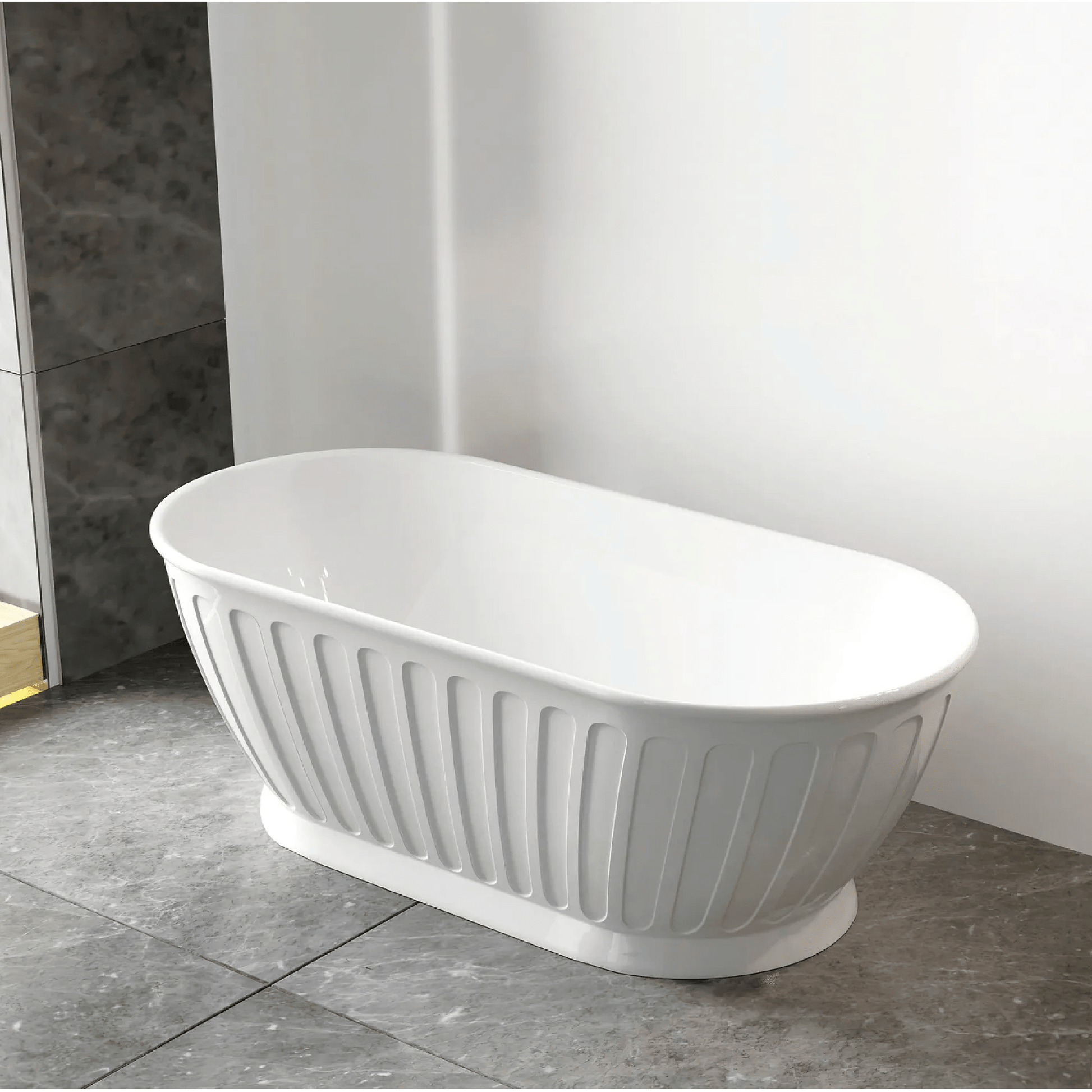 OTTI - Attica Kensington 1700 Gloss White Bath - Baths - from our - Otti - supplier–available at Bathroom City Perth