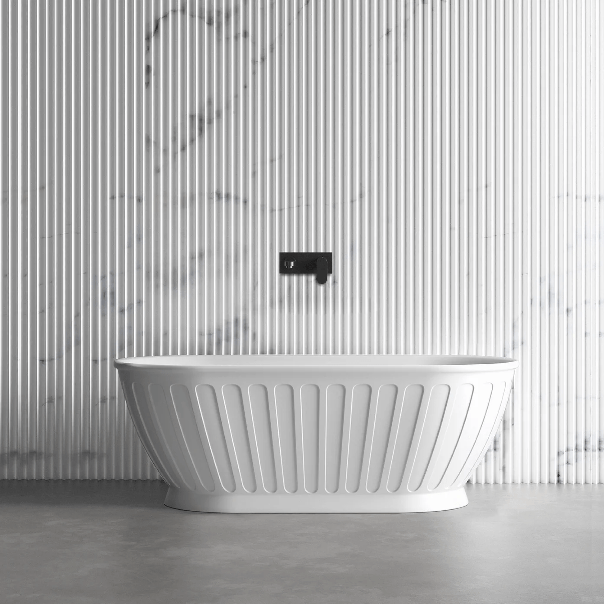 OTTI - Attica Kensington 1700 Matt White Bath - Baths - from our - Otti - supplier–available at Bathroom City Perth