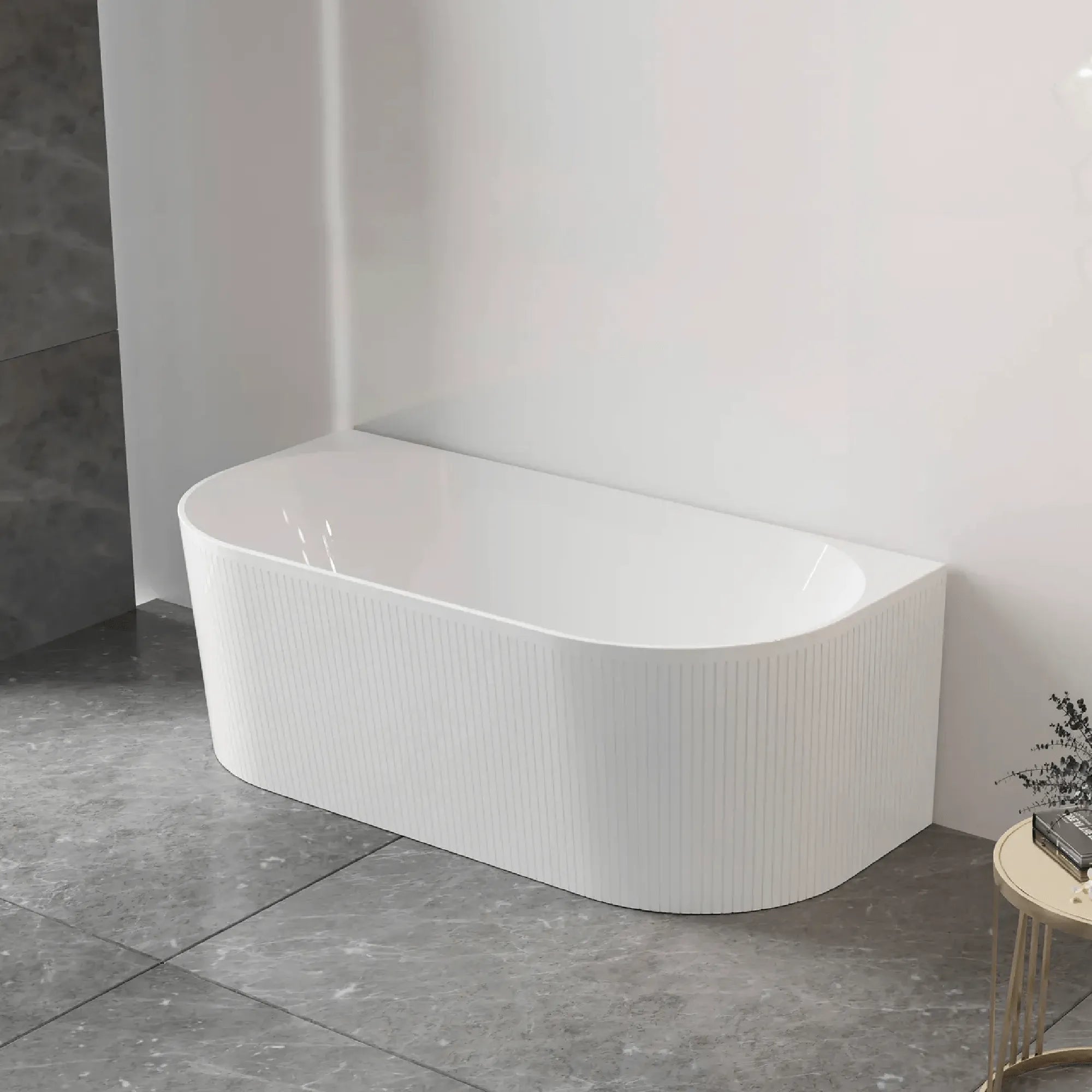 OTTI - Attica Noosa 1700 Gloss White BTW Multi-fit Bath-Baths-from our-Otti-supplier–available at Bathroom City Perth
