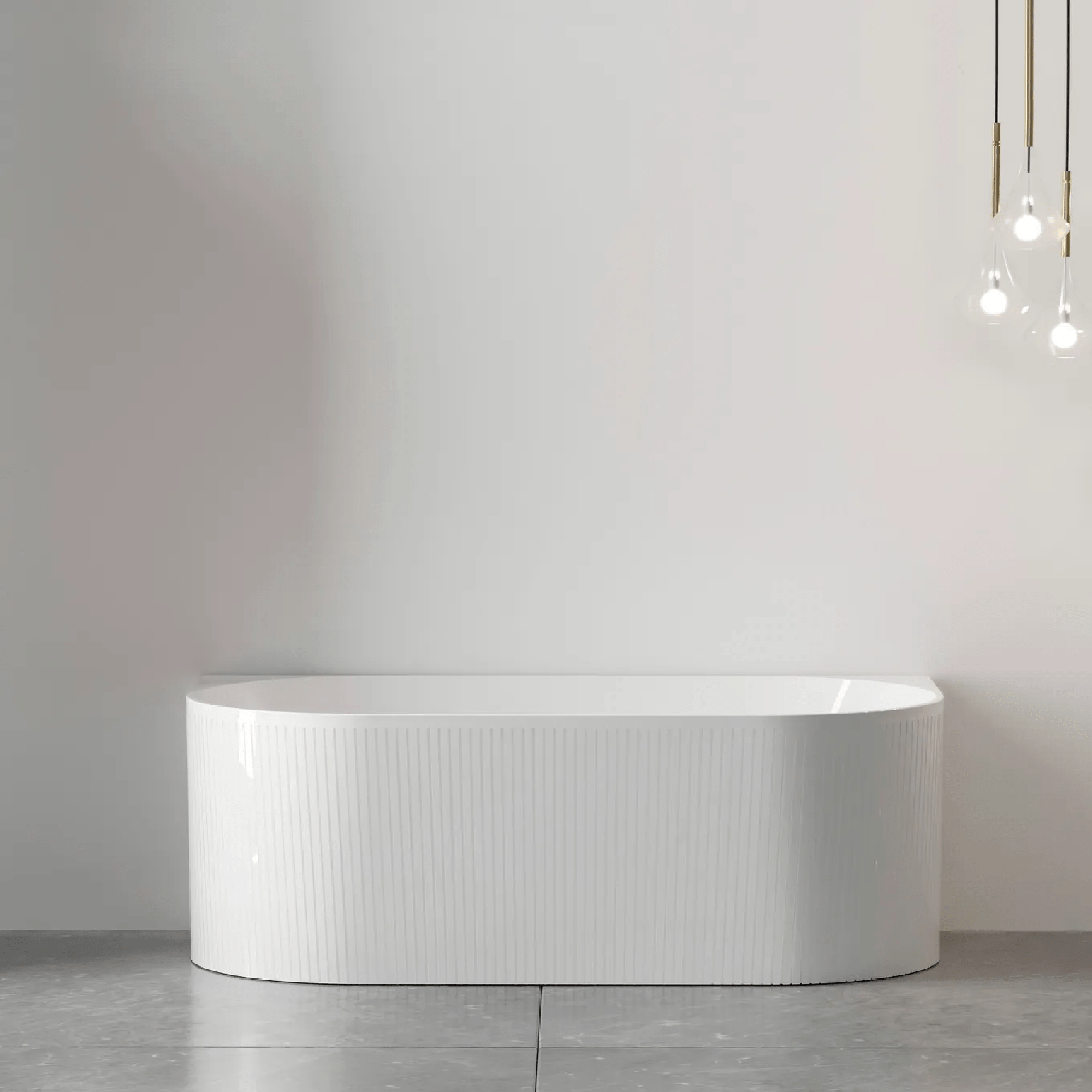 OTTI - Attica Noosa 1700 Matt White BTW Multi - fit Bath - Baths - from our - Otti - supplier–available at Bathroom City Perth