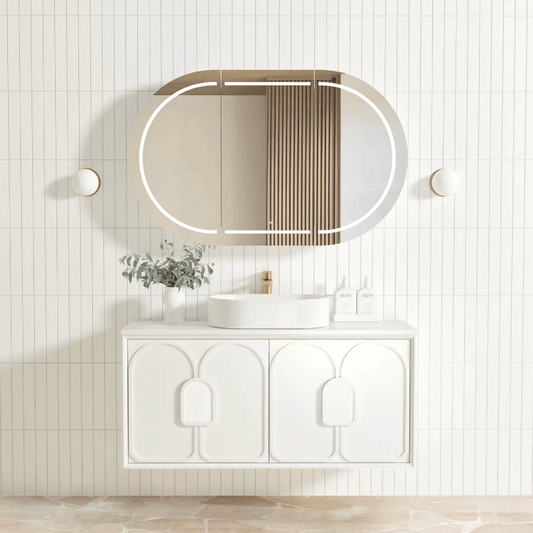 OTTI - Laguna Mark II 1200mm Matt White Wall Hung Vanity - Vanities - from our - Otti - supplier–available at Bathroom City Perth