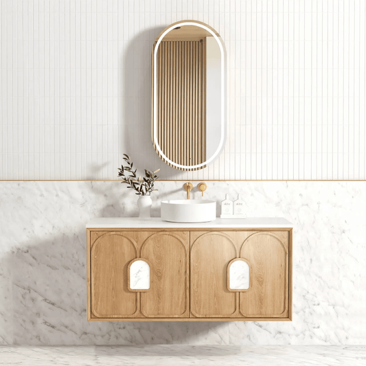 OTTI - Laguna Mark II 1200mm Woodland Oak Wall Hung Vanity - Vanities - from our - Otti - supplier–available at Bathroom City Perth