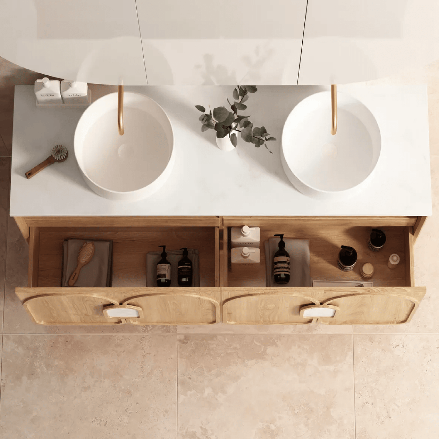 OTTI - Laguna Mark II 1500mm Woodland Oak Wall Hung Vanity - Vanities - from our - Otti - supplier–available at Bathroom City Perth
