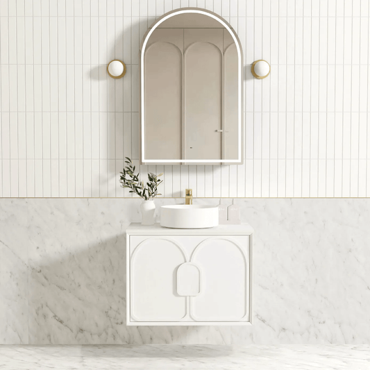 OTTI - Laguna Mark II 750mm Matt White Wall Hung Vanity - Vanities - from our - Otti - supplier–available at Bathroom City Perth
