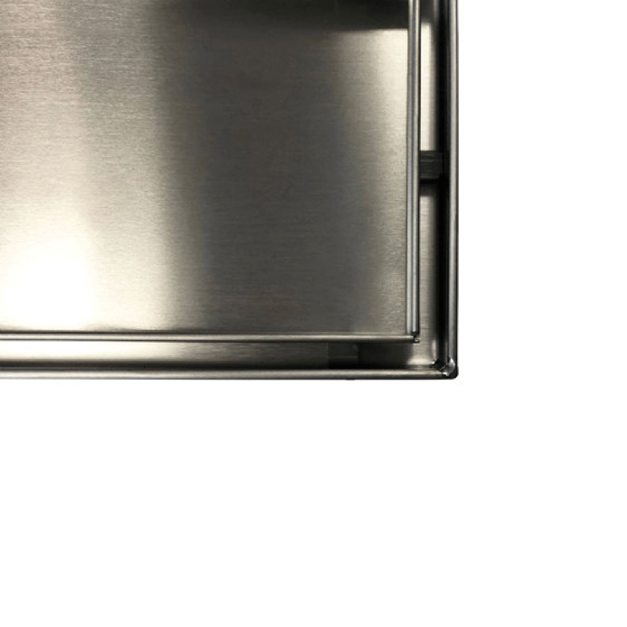 RADIANT - 316 - RGL - 700 - 74 Linear Tile Insert Floor Grate Brushed Satin 100x700mm (74mm Outlet) - Accessories - from our - Radiant - supplier–available at Bathroom City Perth