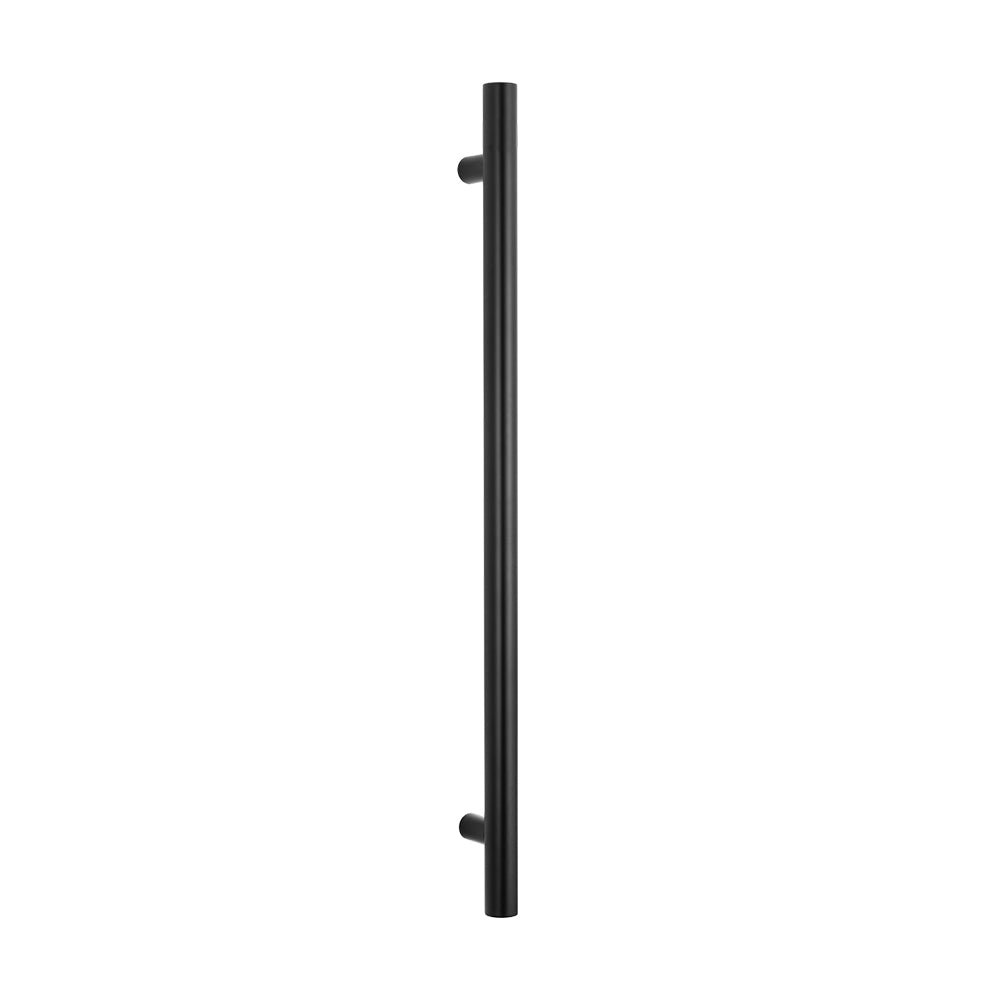 RADIANT - BLK - VTR - 950 Heated Vertical Towel Rail 40x950mm Matt Black - Heated Towel Rails - from our - Radiant - supplier–available at Bathroom City Perth