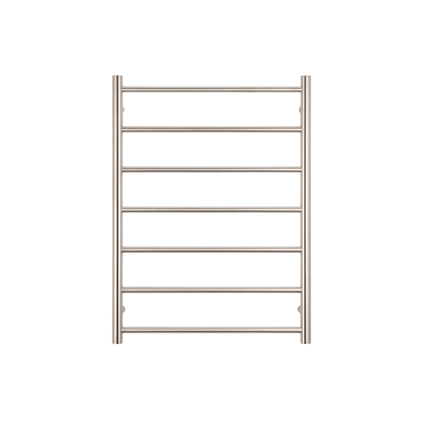 RADIANT - BN - RTR01 Heated Round Ladder 600x800mm Brushed Nickel - Heated Towel Rails - from our - Radiant - supplier–available at Bathroom City Perth