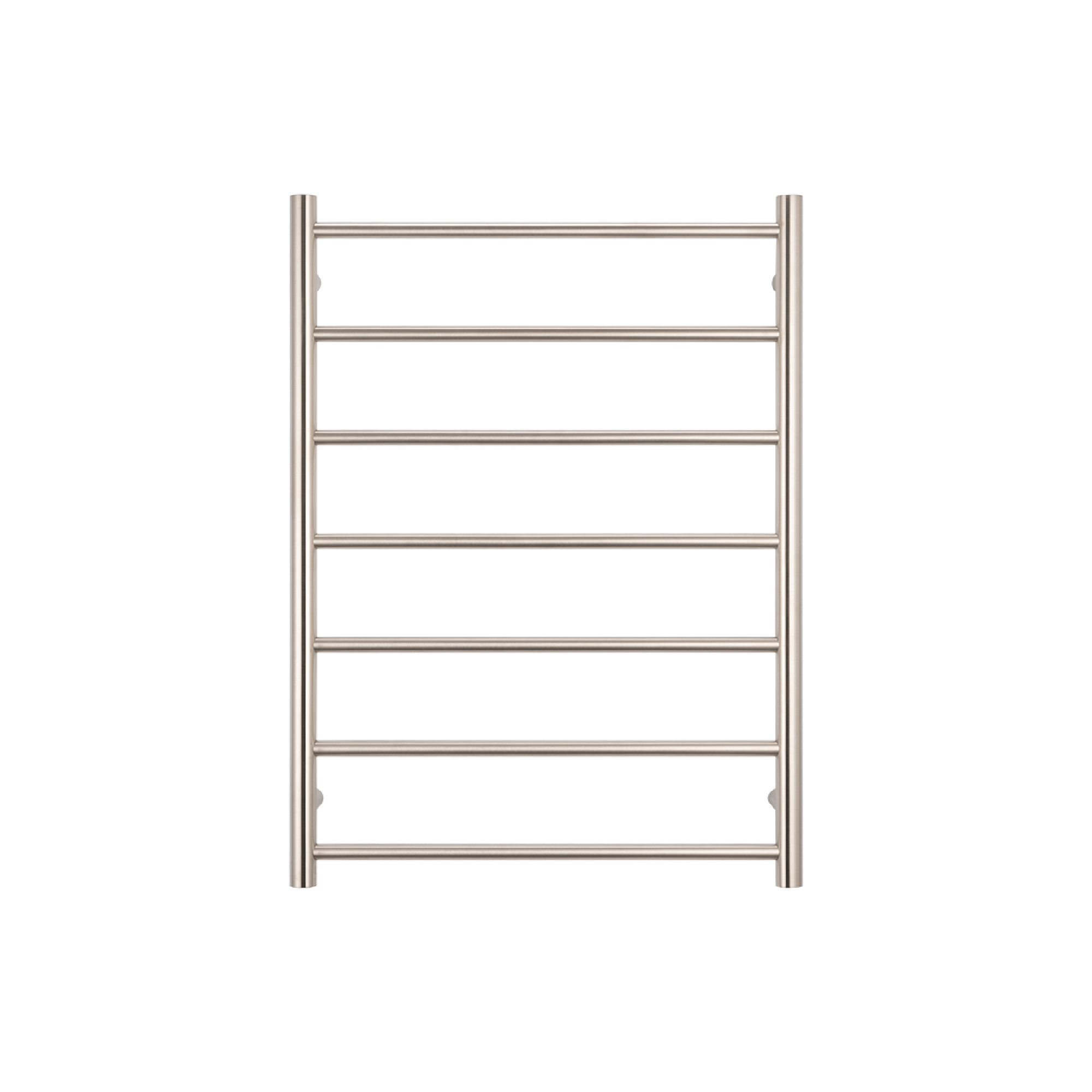RADIANT - BN - RTR01 Heated Round Ladder 600x800mm Brushed Nickel - Heated Towel Rails - from our - Radiant - supplier–available at Bathroom City Perth