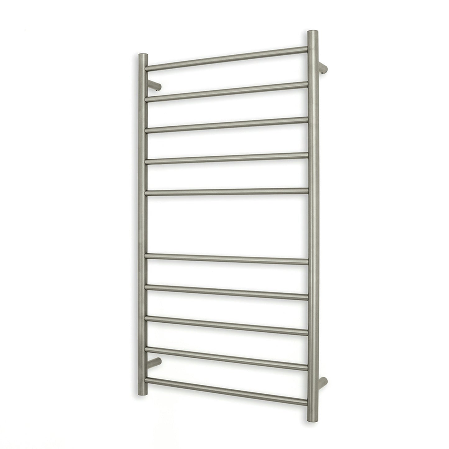 RADIANT - BN - RTR02 Heated Round Ladder 600x1100mm Brushed NickelHeated Towel Rails – available at Bathroom City Perth
