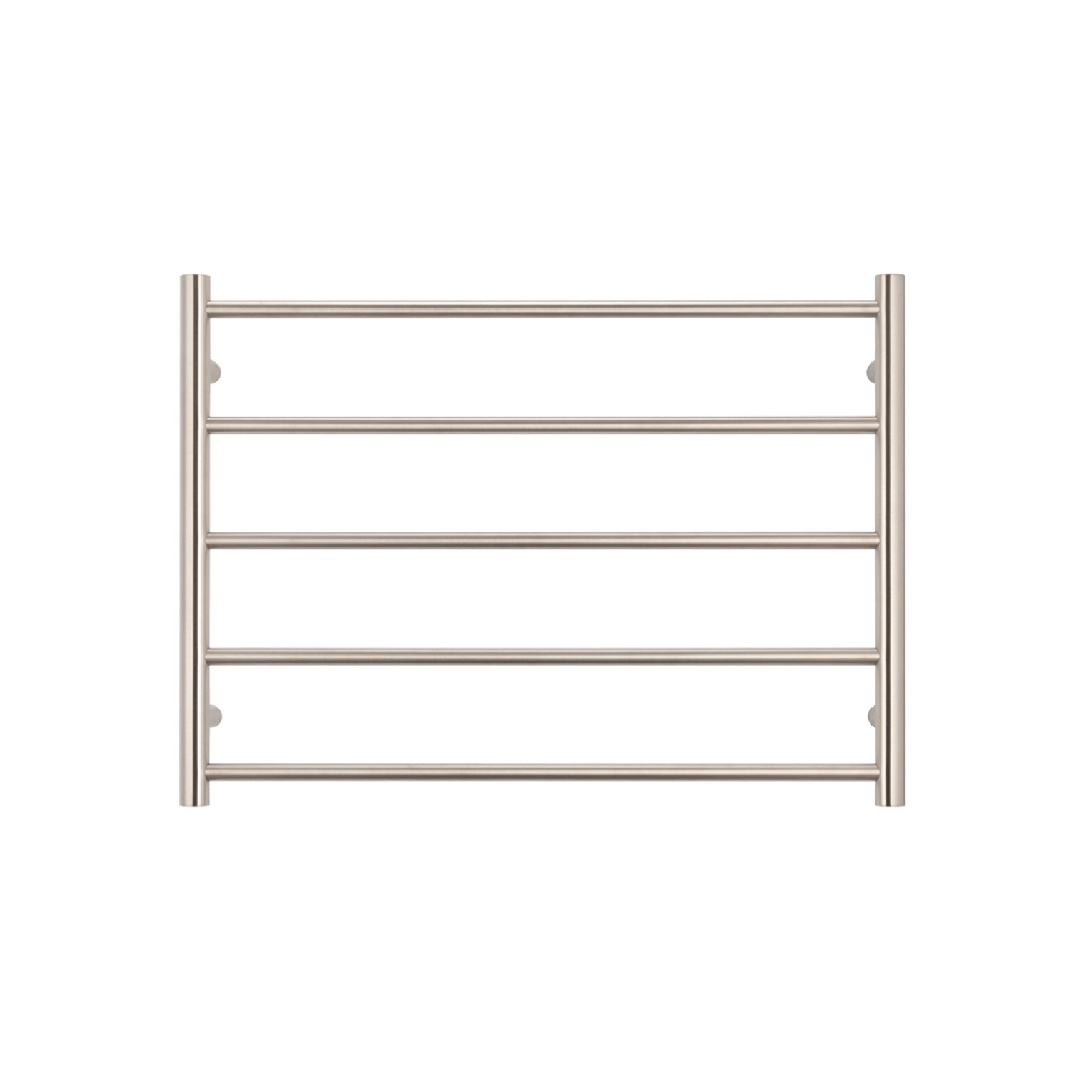 RADIANT - BN - RTR03 Heated Round Ladder 750x550mm Brushed Nickel - Heated Towel Rails - from our - Radiant - supplier–available at Bathroom City Perth