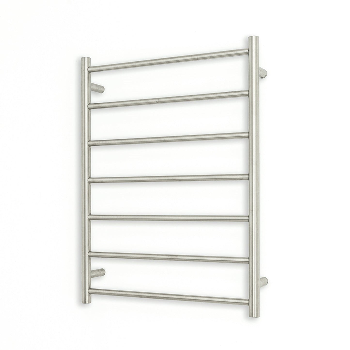 RADIANT - BRU - RTR01 Heated Round Ladder 600x800mm Brushed SatinHeated Towel Rails – available at Bathroom City Perth