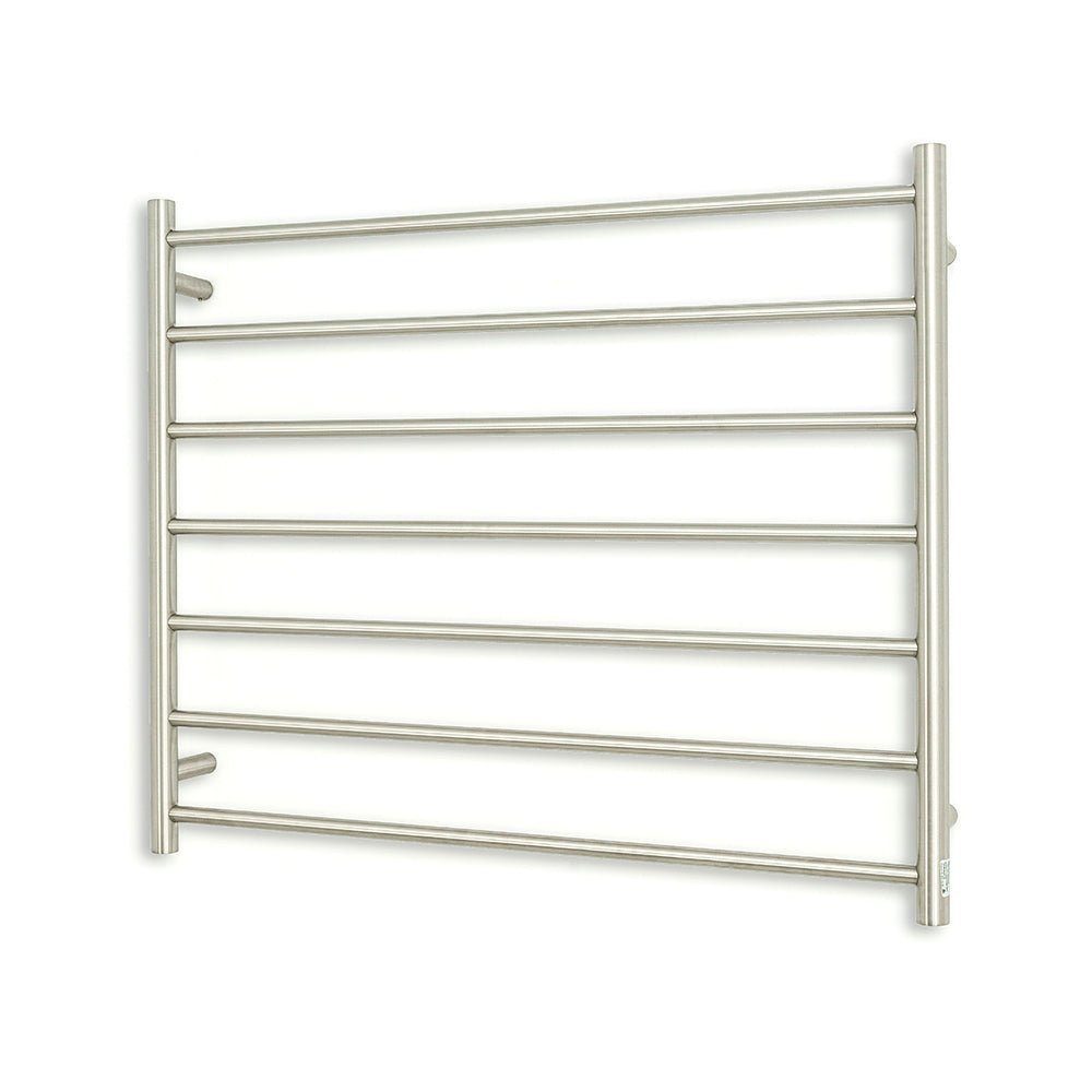 RADIANT - BRU - RTR08 Heated Round Ladder 900x750mm Brushed Satin - Heated Towel Rails - from our - Radiant - supplier–available at Bathroom City Perth