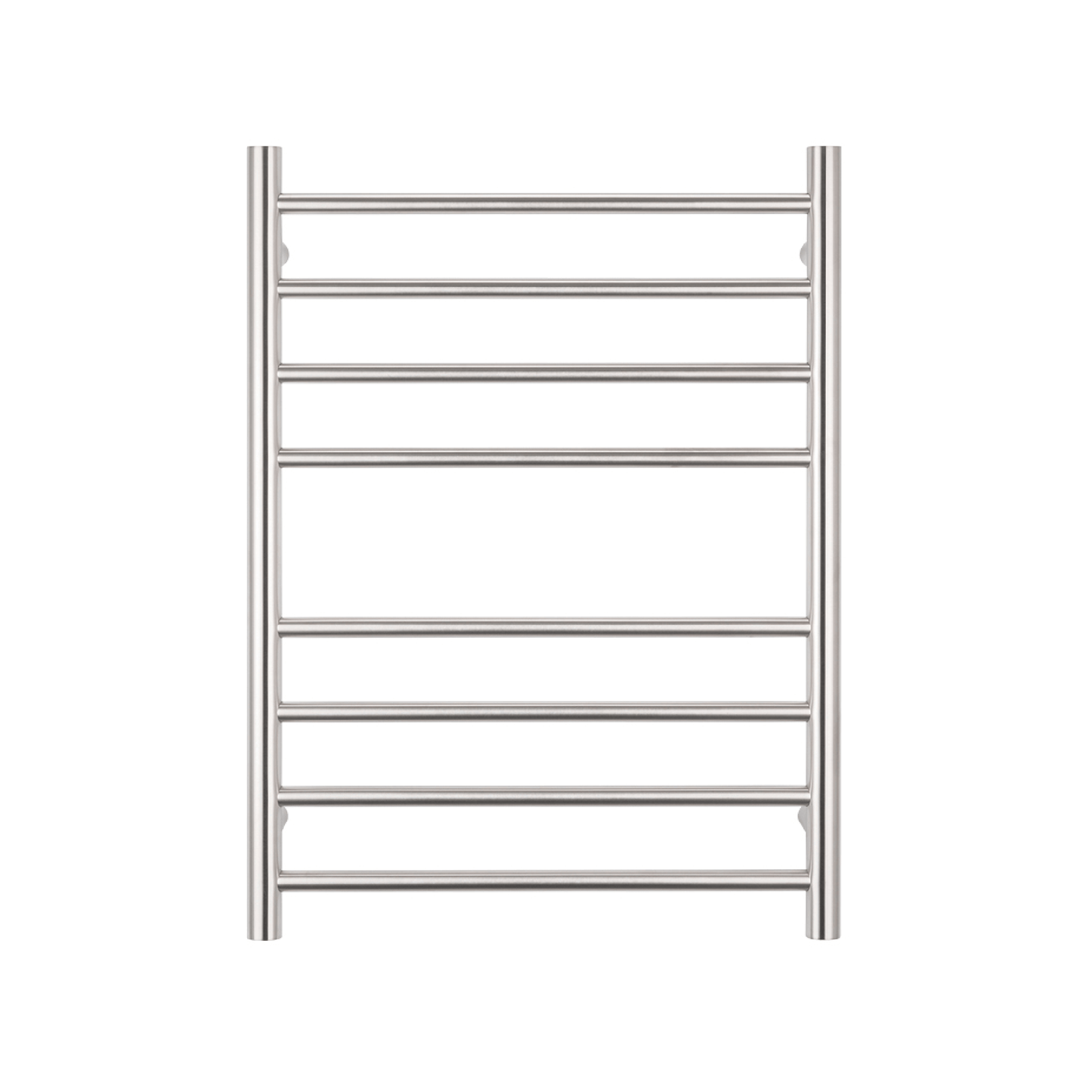 RADIANT - BRU - RTR530 Heated Round Ladder 530x700mm Brushed Satin - Heated Towel Rails - from our - Radiant - supplier–available at Bathroom City Perth