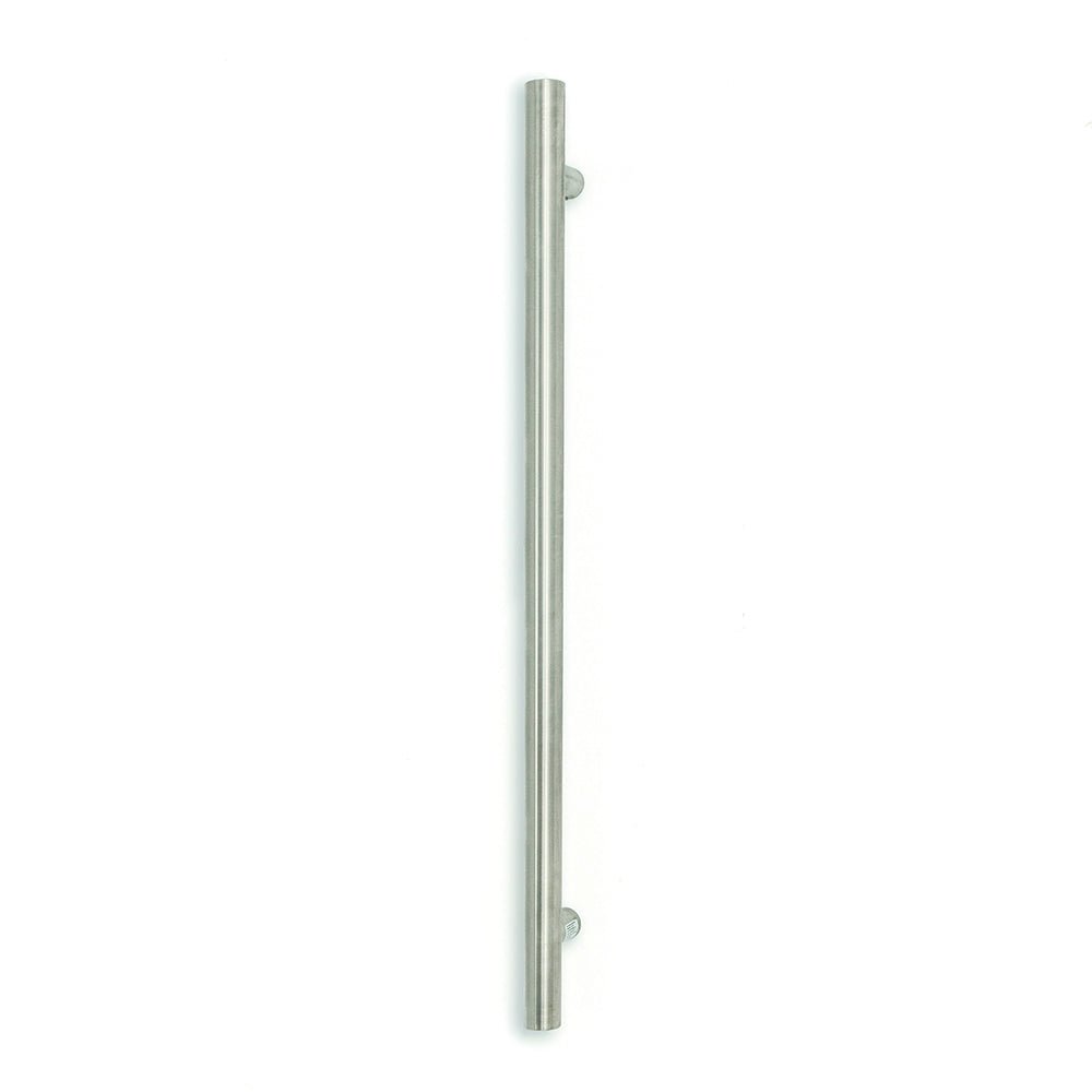 RADIANT - BRU - VTR - 950 Heated Vertical Towel Rail 40x950mm Brushed Satin - Heated Towel Rails - from our - Radiant - supplier–available at Bathroom City Perth