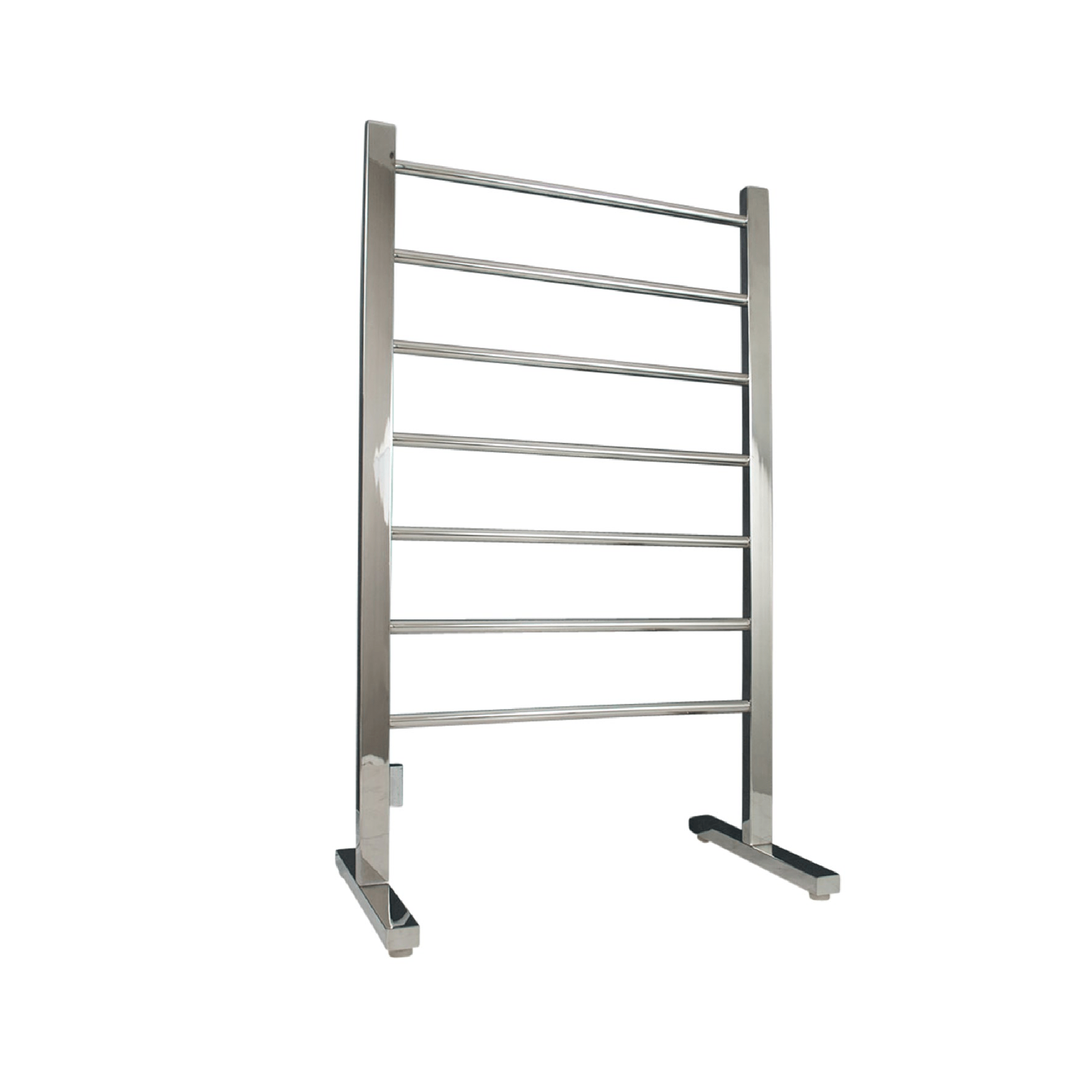 RADIANT - FSTR01 Heated Floor Standing Towel Rail 600x1000mm Mirror Polished - Heated Towel Rails - from our - Radiant - supplier–available at Bathroom City Perth