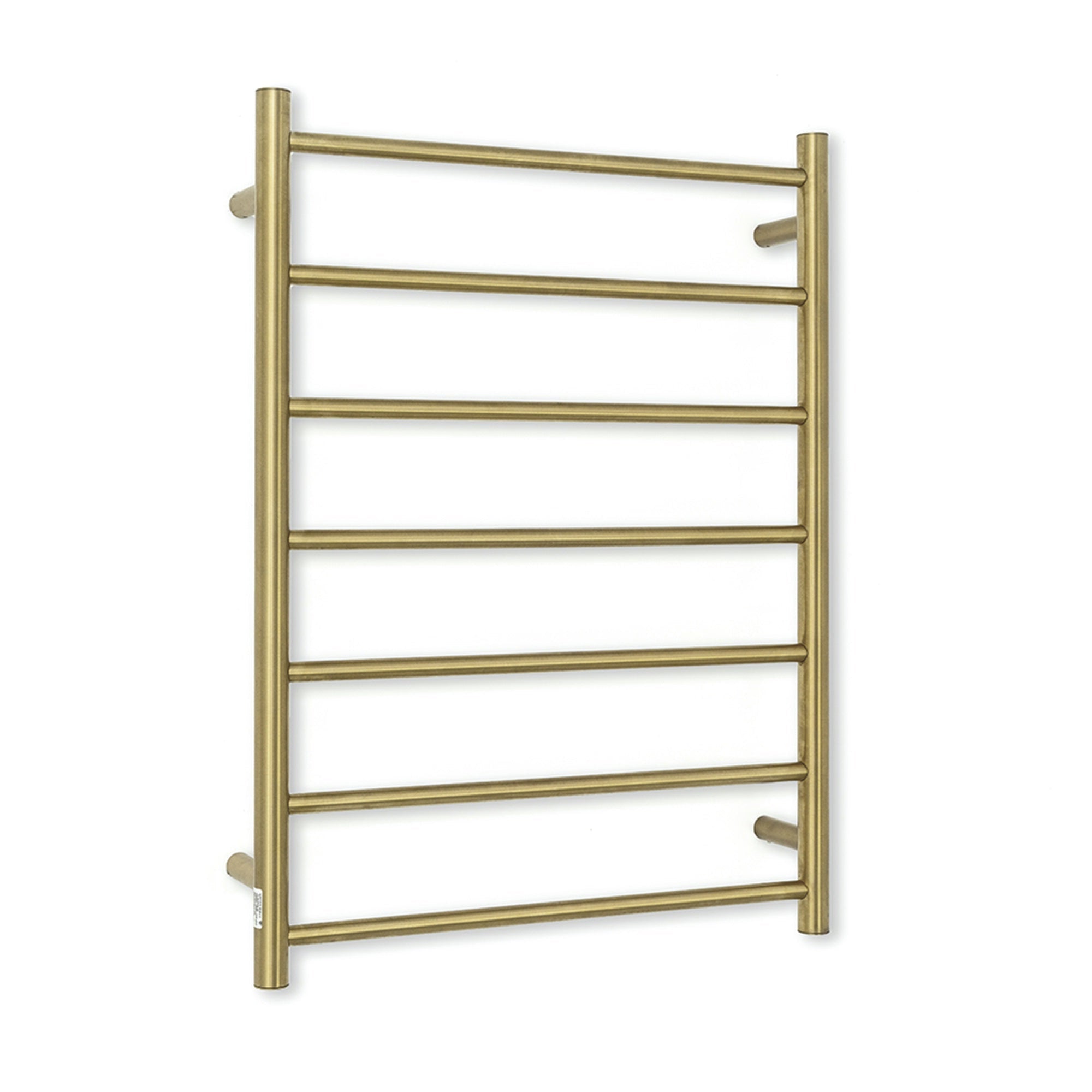RADIANT - GLD - RTR01 - HEATED ROUND LADDER 600 X 800 MM BRUSHED GOLDHeated Towel Rails – available at Bathroom City Perth
