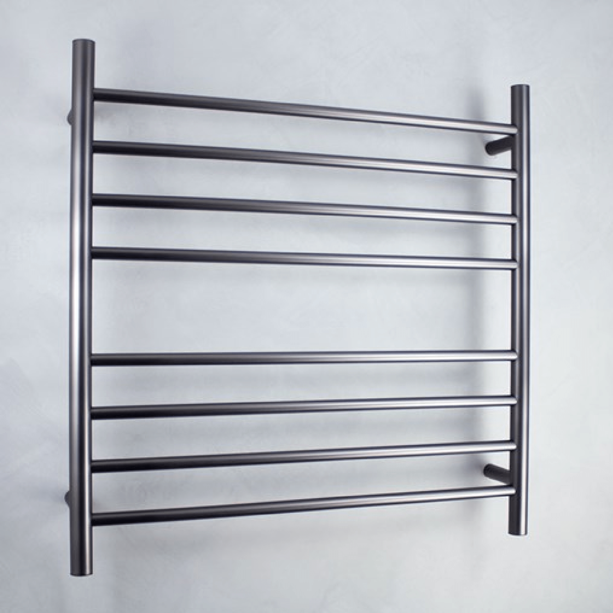 RADIANT - GMG - RTR06 Heated Round Ladder 750x750mm Gun Metal Grey - Heated Towel Rails - from our - Radiant - supplier–available at Bathroom City Perth