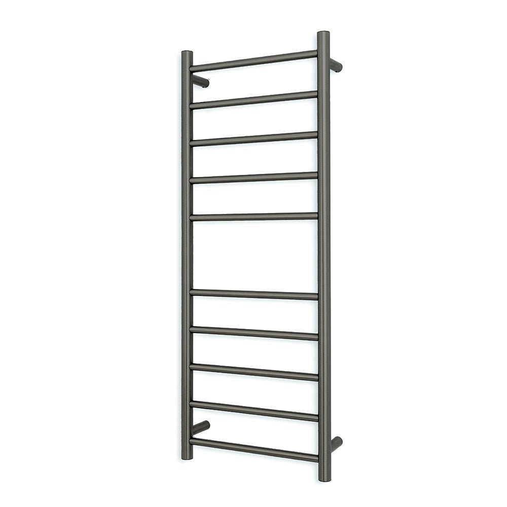 RADIANT - GMG - RTR430 Heated Round Ladder 430x1100mm Gun Metal Grey - Heated Towel Rails - from our - Radiant - supplier–available at Bathroom City Perth