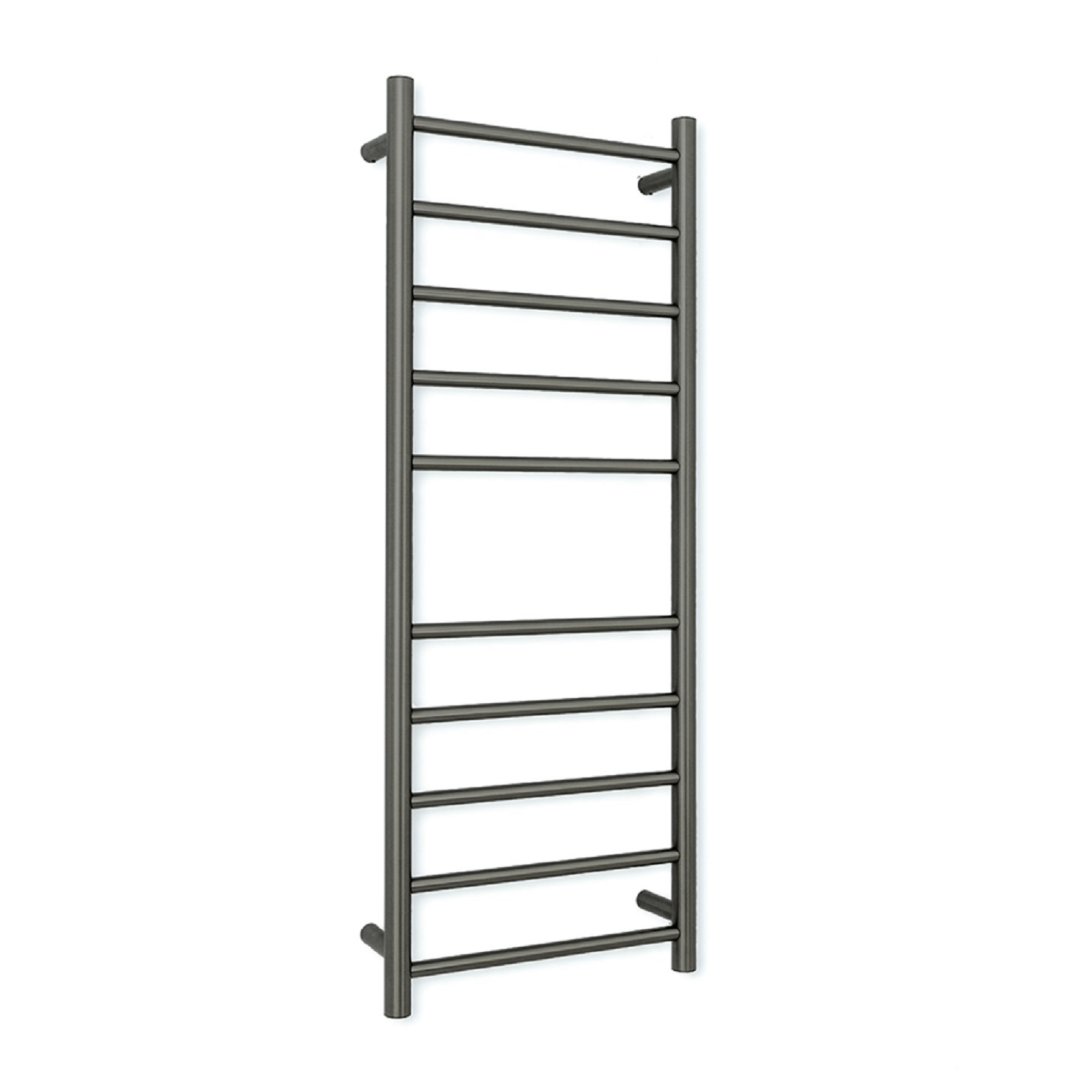 RADIANT - GMG - RTR430 Heated Round Ladder 430x1100mm Gun Metal Grey - Heated Towel Rails - from our - Radiant - supplier–available at Bathroom City Perth