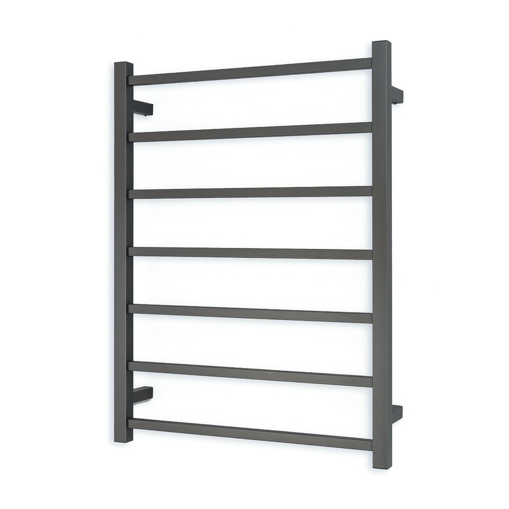 RADIANT - GMG - STR01 Heated Square Ladder 600x800mm Gun Metal Grey - Heated Towel Rails - from our - Radiant - supplier–available at Bathroom City Perth